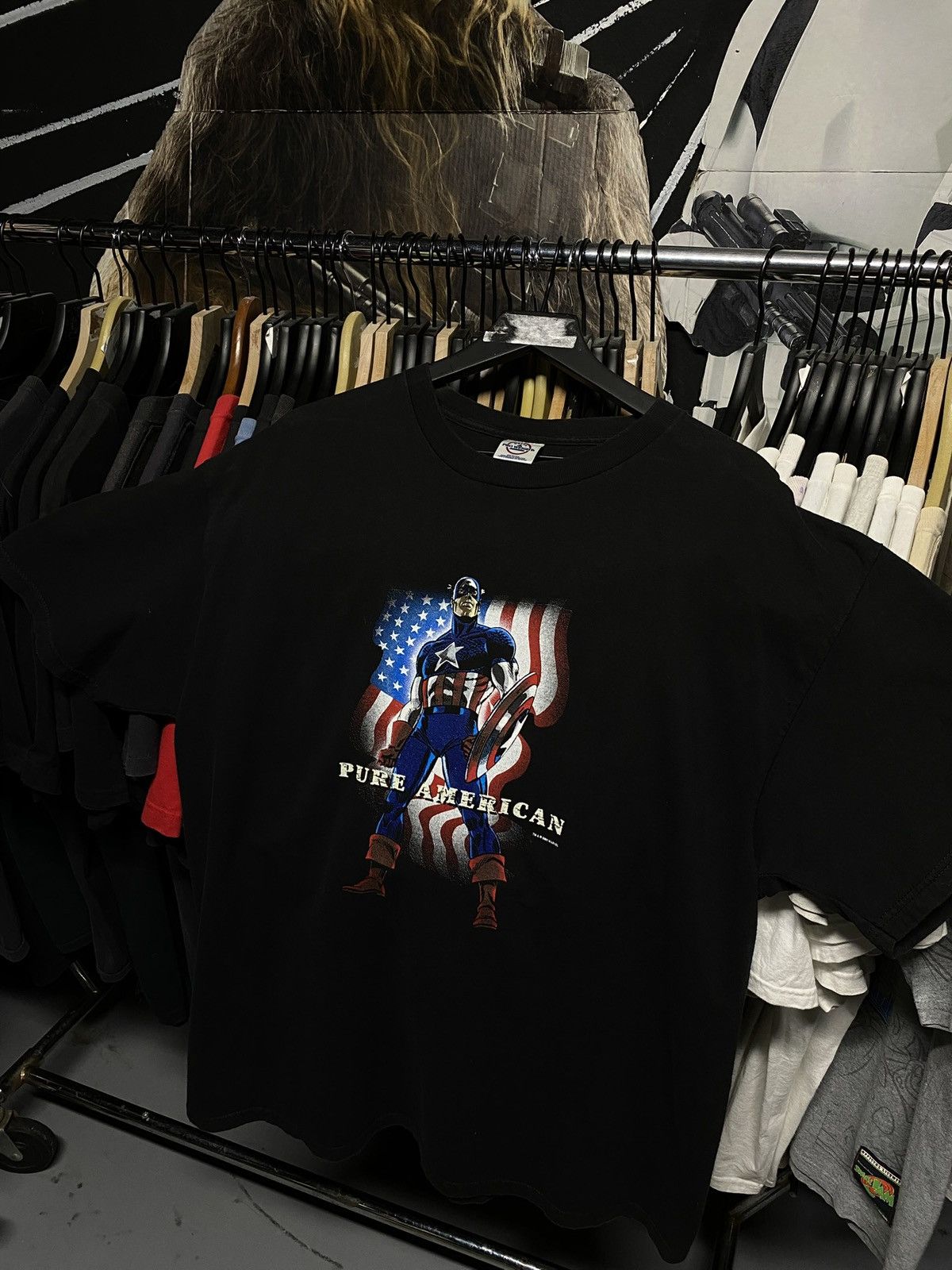 Marvel Comics Vintage Captain America Marvel Comics Tee Shirt Large Size US XL / EU 56 / 4 - 6 Thumbnail