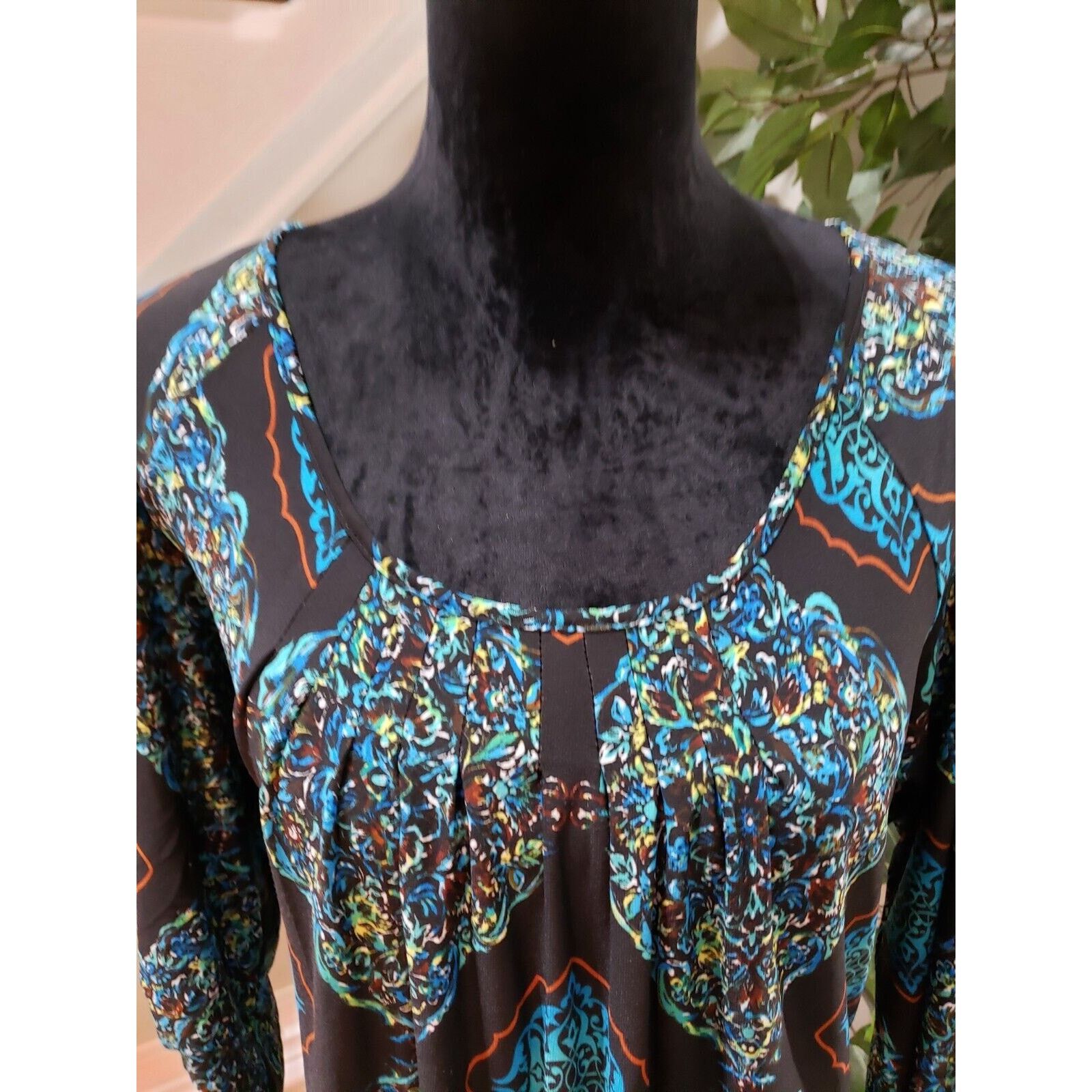 Other Kim Rogers Polyester Round Neck Long Sleeve Top Blouse Large Size L / US 10 / IT 46 - 5 Thumbnail
