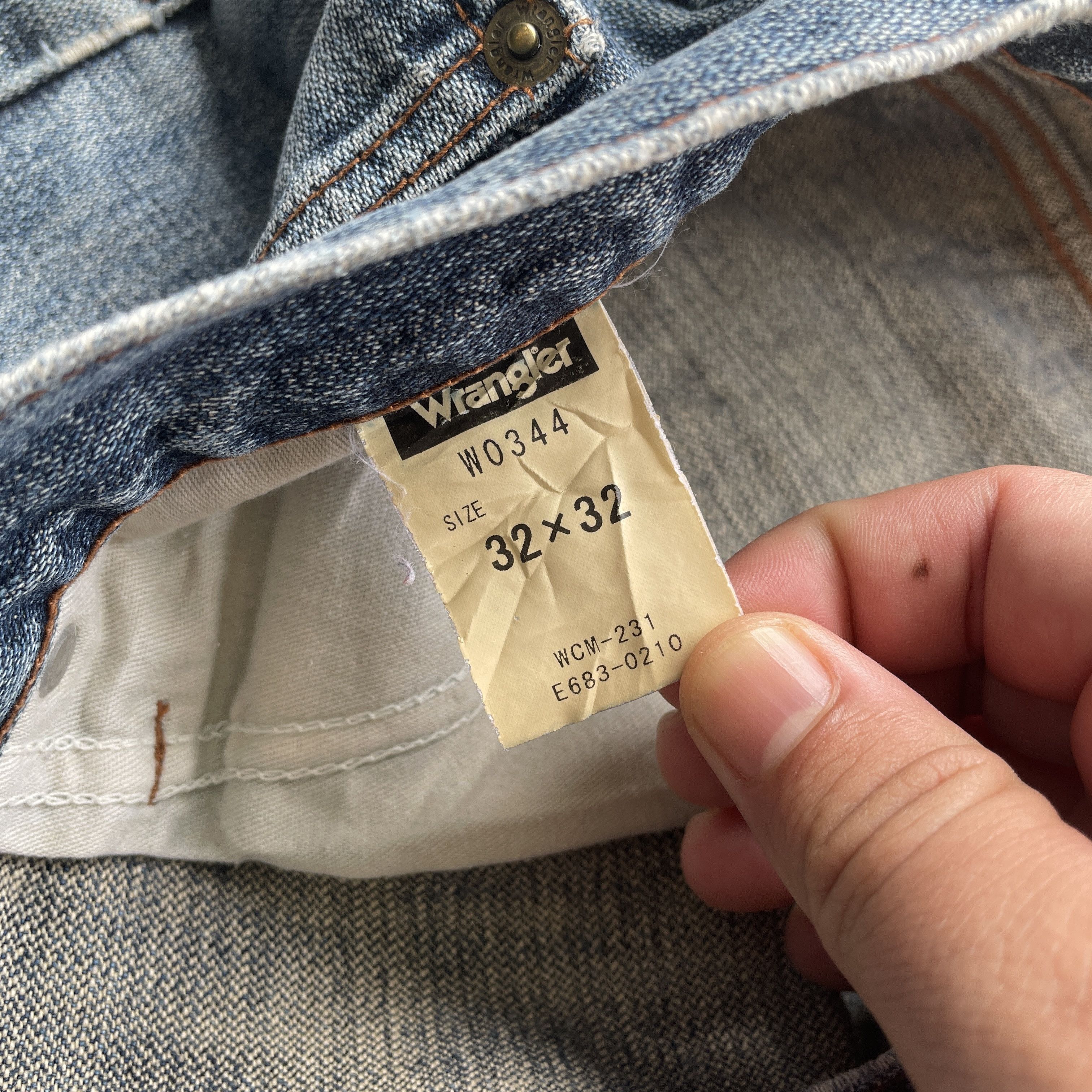 Japanese Brand × Wrangler W32 VINTAGE WRANGLER DISTRESSED JEANS FADED PANTS DENIM Size US 32 / EU 48 - 7 Thumbnail