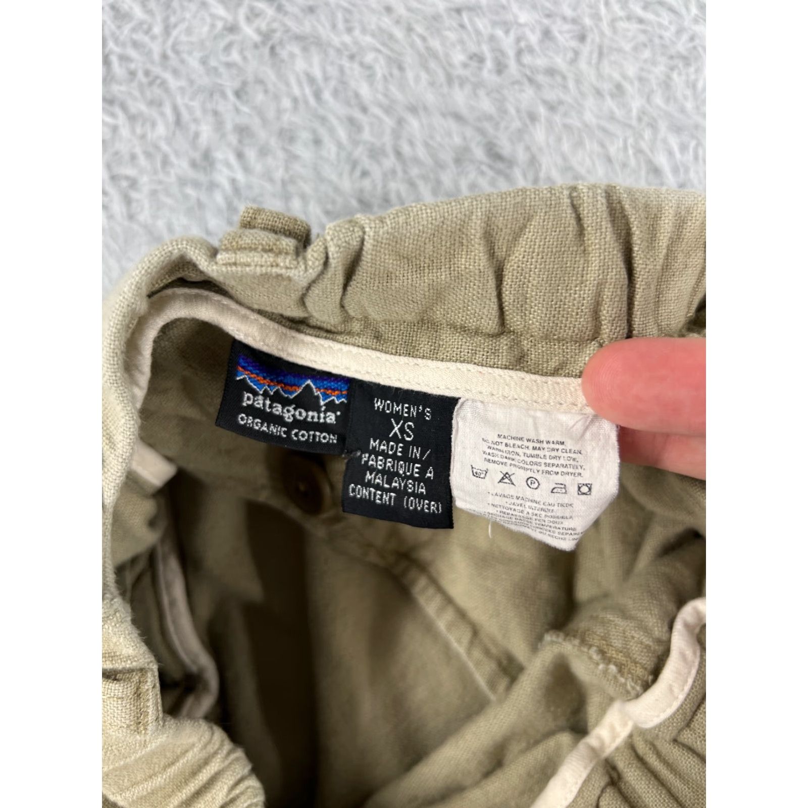 Patagonia Patagonia Shorts Womens Extra Small Beige Elastic Waist Woven 100% Cotton Hike Size 26" / US 2 / IT 38 - 7 Thumbnail
