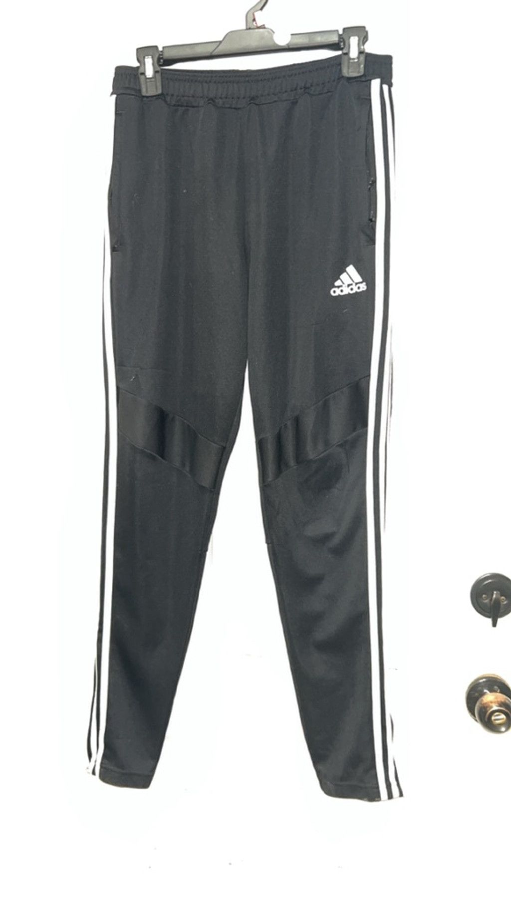 Adidas Men's Adidas Black & White Striped Joggers M Size US 42 / EU 58 - 1 Thumbnail