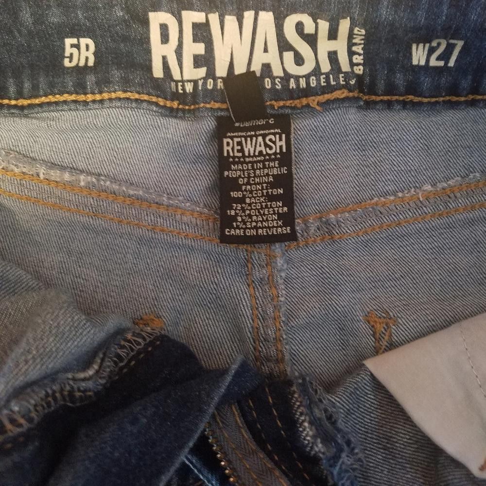 Designer Rewash Brand Jean Shorts Size 5R W27 Size 30" / US 8 / IT 44 - 3 Thumbnail