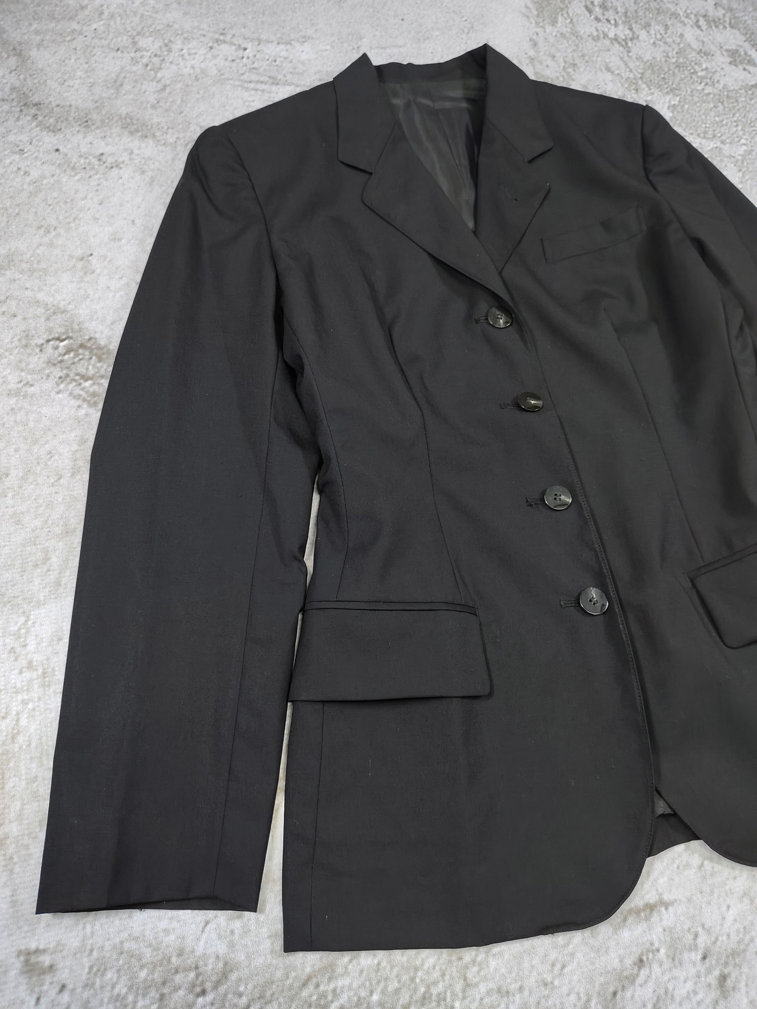 Jean Paul Gaultier 90s Gaultier Junior- Structured Tailored Minimal Wool Blazer Size M / US 6-8 / IT 42-44 - 3 Thumbnail