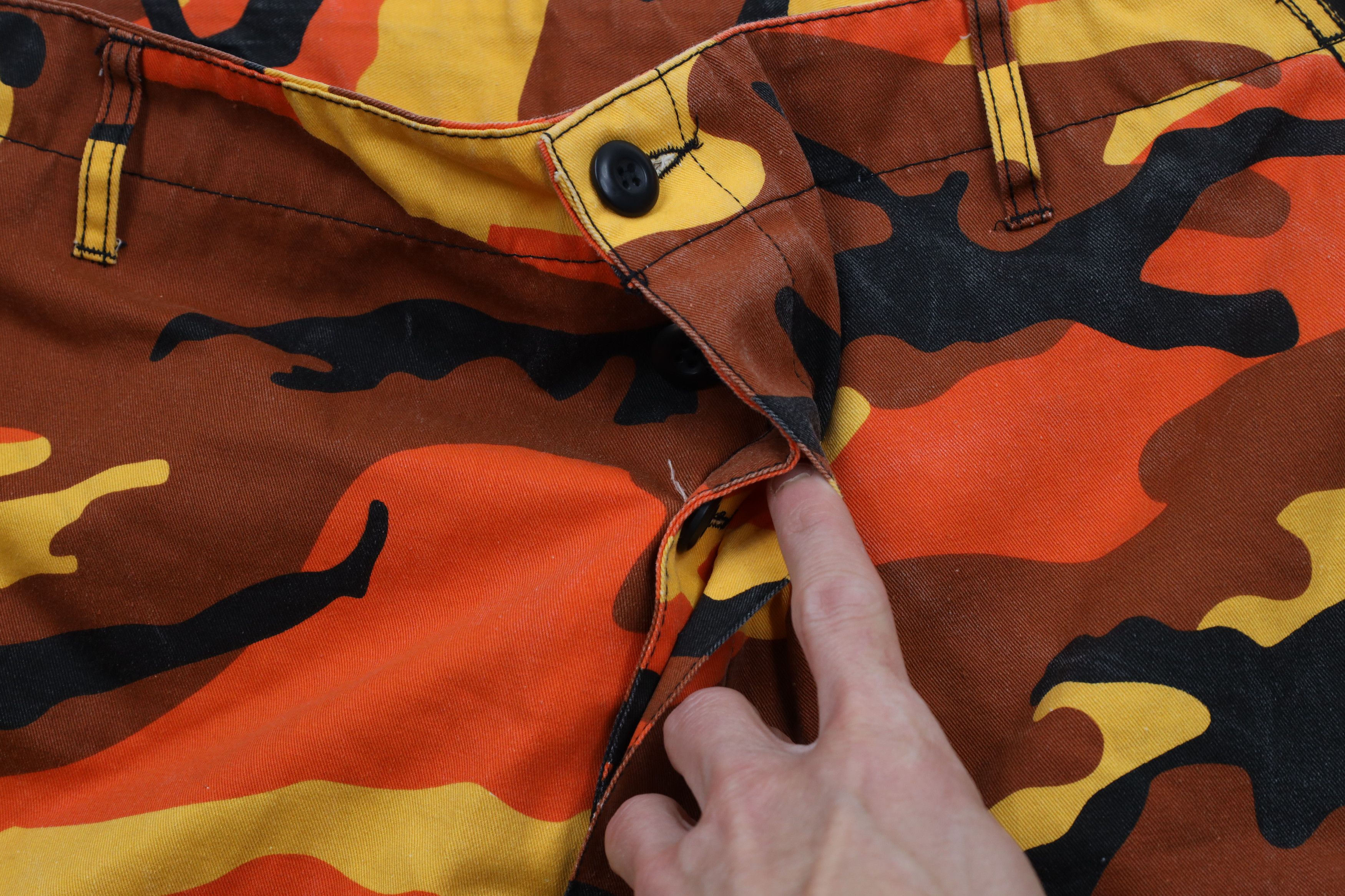 Rothco × Vintage Vintage Rothco Military BDU Camouflage Cargo Shorts Orange Size US 36 / EU 52 - 7 Thumbnail