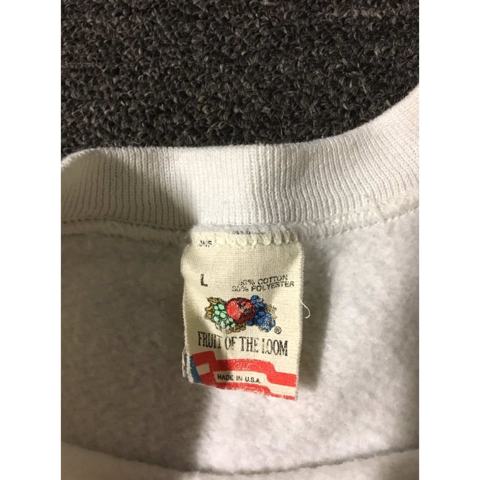 Fruit Of The Loom Vtg Vermont Spellout Sweatshirt S USA Art Nature College Track Grunge PE 90s 80s Size US S / EU 44-46 / 1 - 7 Thumbnail