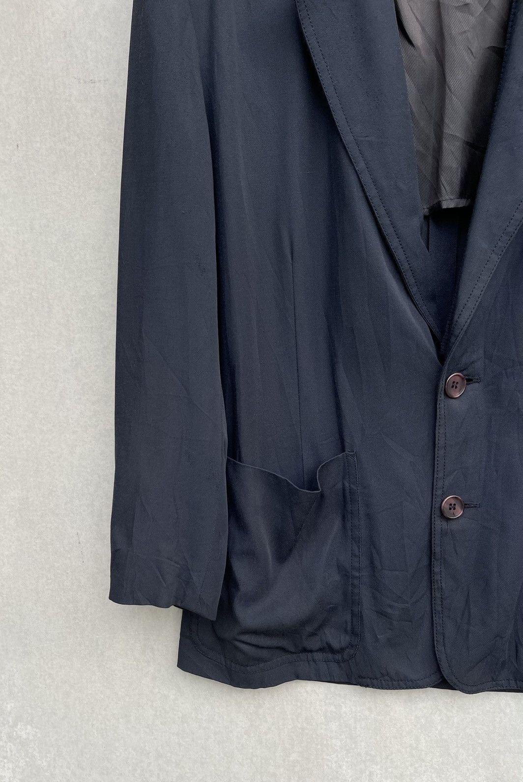 Jean Paul Gaultier × Vintage 🔥VINTAGE BOGY'S ITALY DOUBLE COLLAR BLAZER JACKET Size US L / EU 52-54 / 3 - 4 Thumbnail