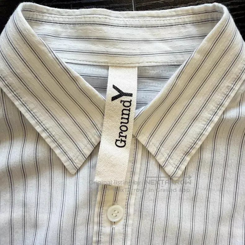 Yohji Yamamoto Yohji Yamamoto 24 SS bat sleeve striped white shirt Size US L / EU 52-54 / 3 - 6 Thumbnail