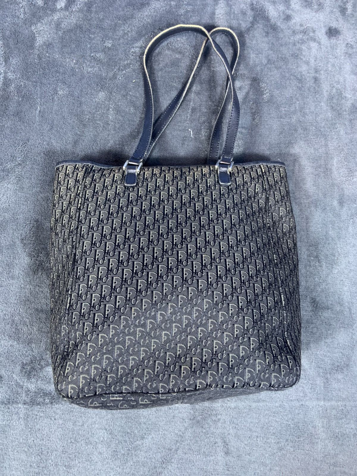 Dior Vintage Christian Dior Monogram Black Tote Bag 10 Inch Size ONE SIZE - 2 Thumbnail
