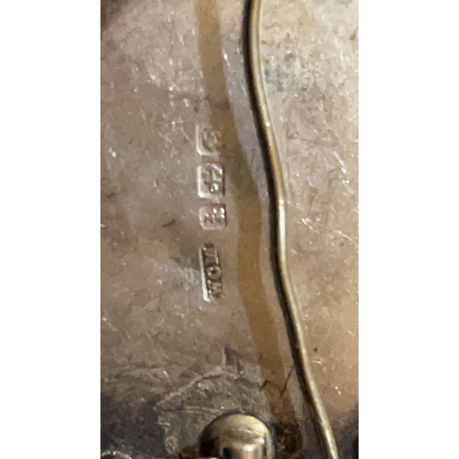 Other Antique Victorian Signed WCM Sterling Silver & Rose Gold Pin Size ONE SIZE - 7 Thumbnail