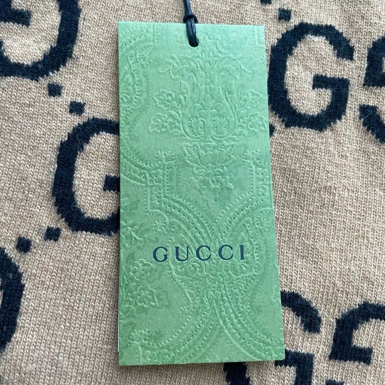 Gucci Gucci Double G series SS23 GG letter jaccard pullover round Size US XS / EU 42 / 0 - 8 Thumbnail