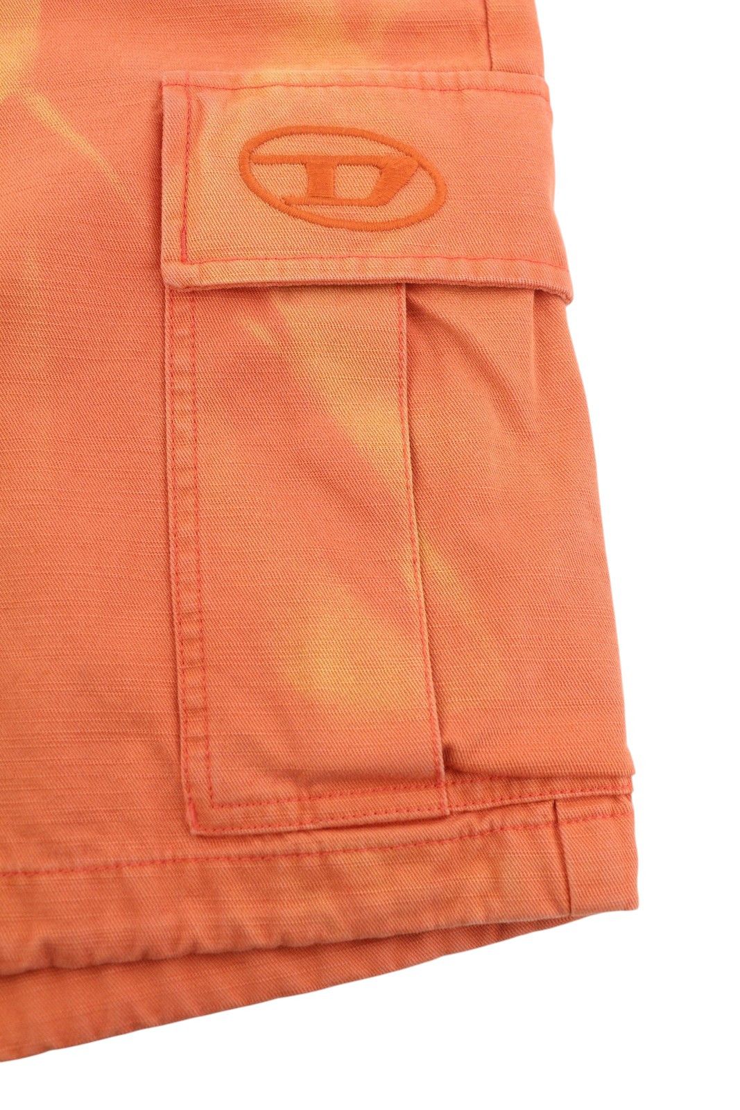 Diesel P-Atlan Men Shorts W32 Cargo Orange Fade Effect 41338 Size US 32 / EU 48 - 5 Thumbnail