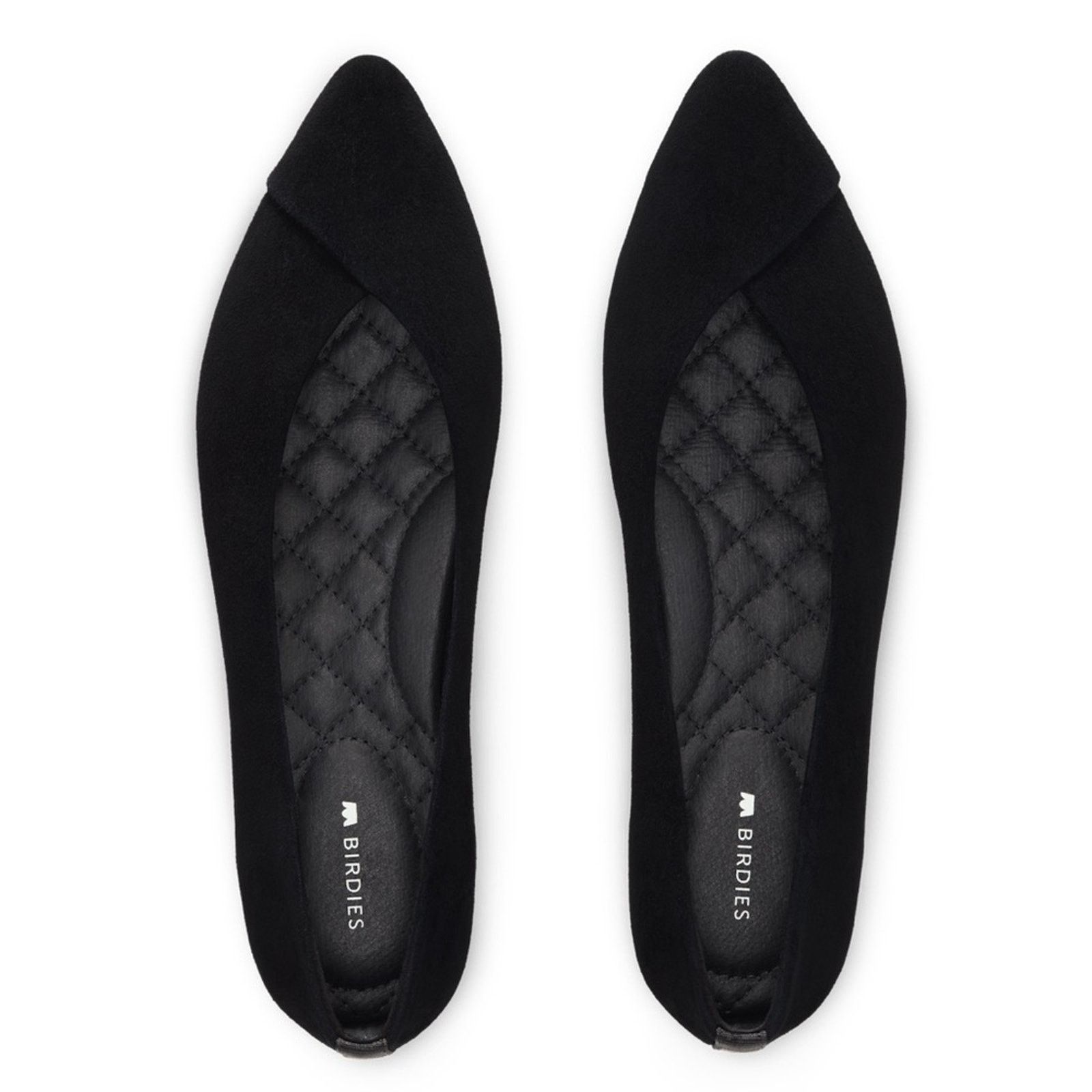 Other BIRDIES The Goldfinch Pointed Toe Ballet Flats Black Suede 9 Size US 9 / IT 39 - 3 Thumbnail