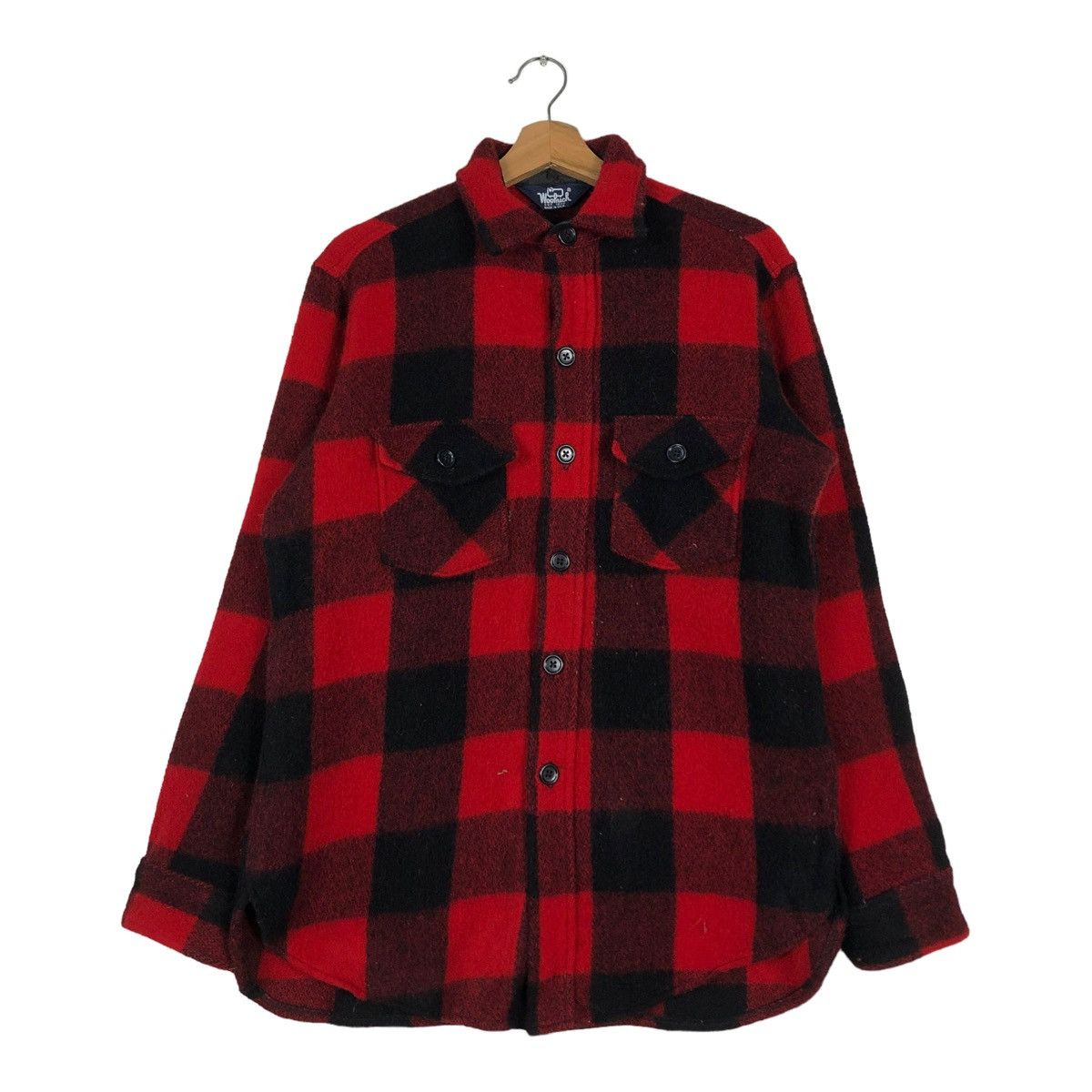 Vintage 🔥VINTAGE WORK JACKET WOOLRICH MADE IN USA TARTAN DESIGN Size US M / EU 48-50 / 2 - 3 Thumbnail