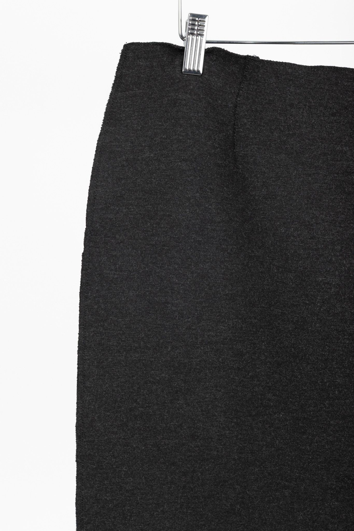 Marie Saint Pierre Marie Saint Pierre Charcoal Ponte Raw-Seam Pencil Skirt Size 32" / US 10 / IT 46 - 3 Thumbnail