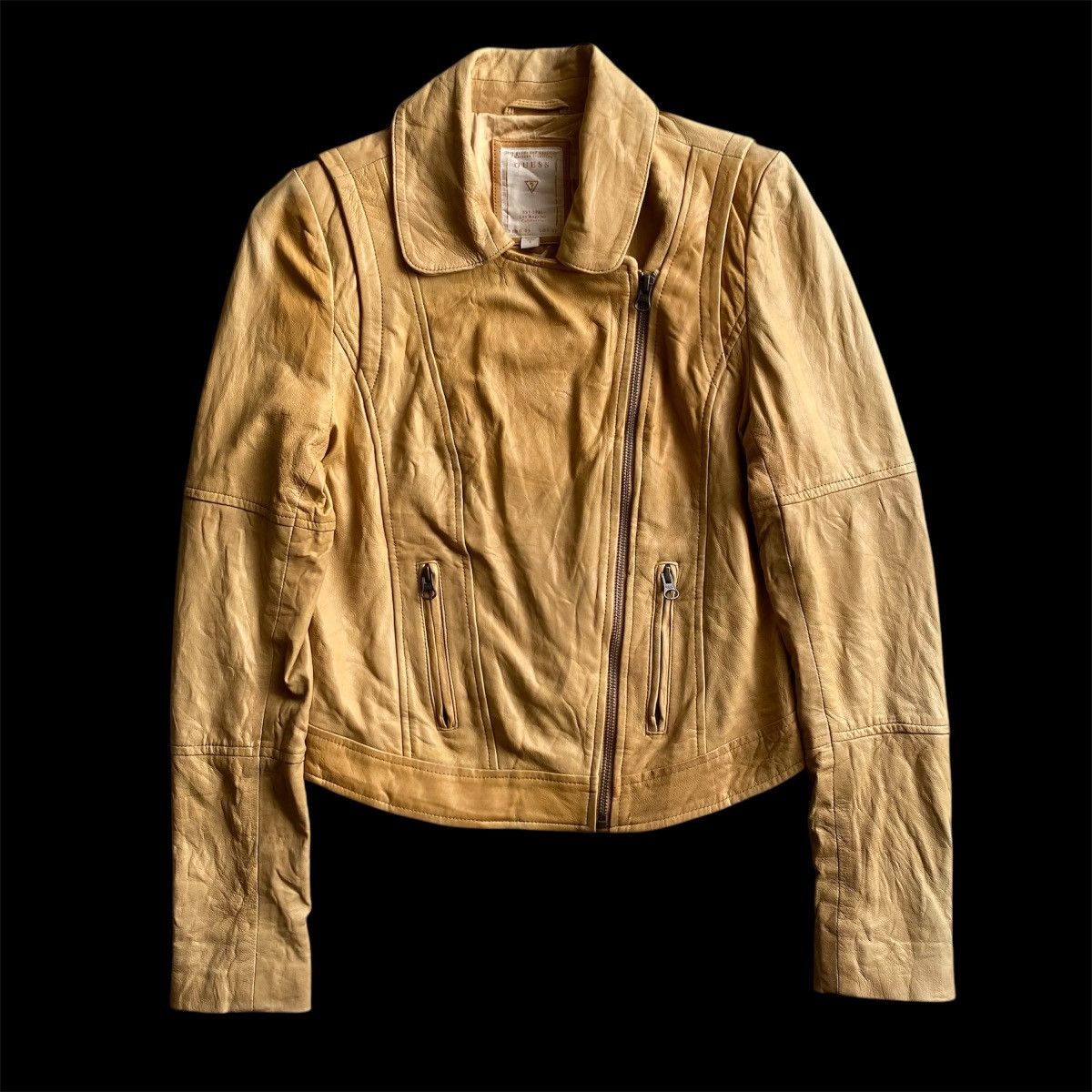 Guess Leather Jacket Size S
