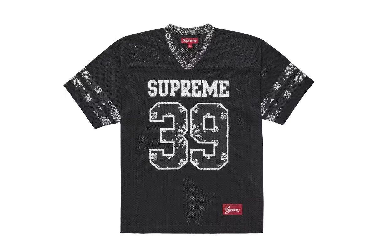 Supreme Supreme Bandana Football Jersey Black Size Large Size US L / EU 52-54 / 3 - 4 Thumbnail