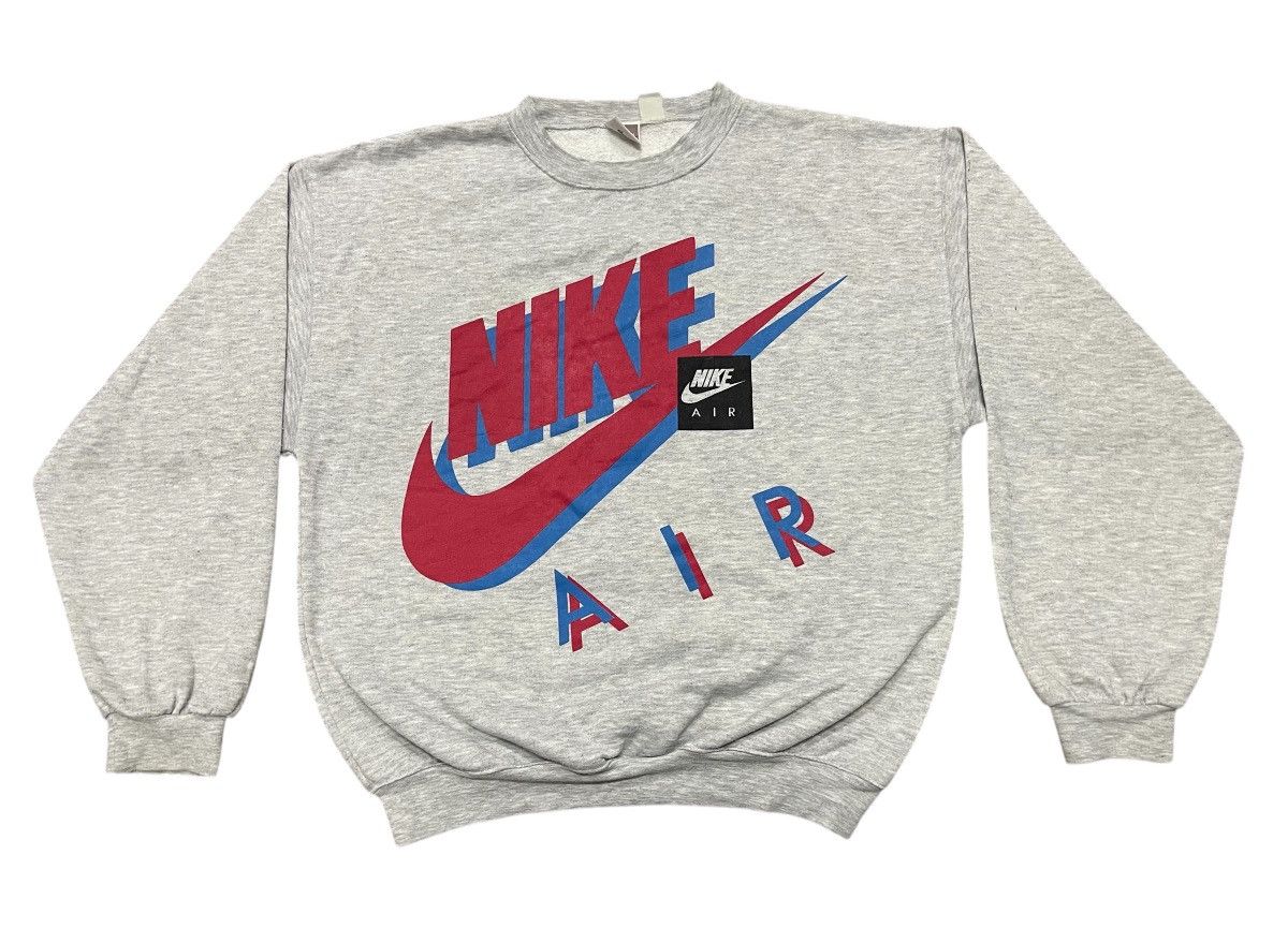 Nike 80s NIKE AIR CREWNECK BIG LOGO Size US M / EU 48-50 / 2 - 1 Thumbnail