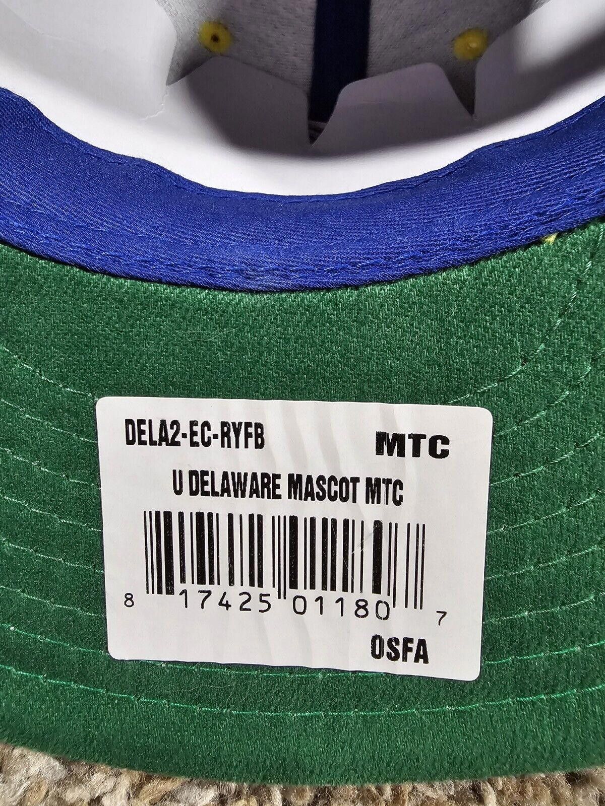 Designer University Delaware Mascot Twill Hat Blue Eclipse Snapback Size ONE SIZE - 9 Thumbnail