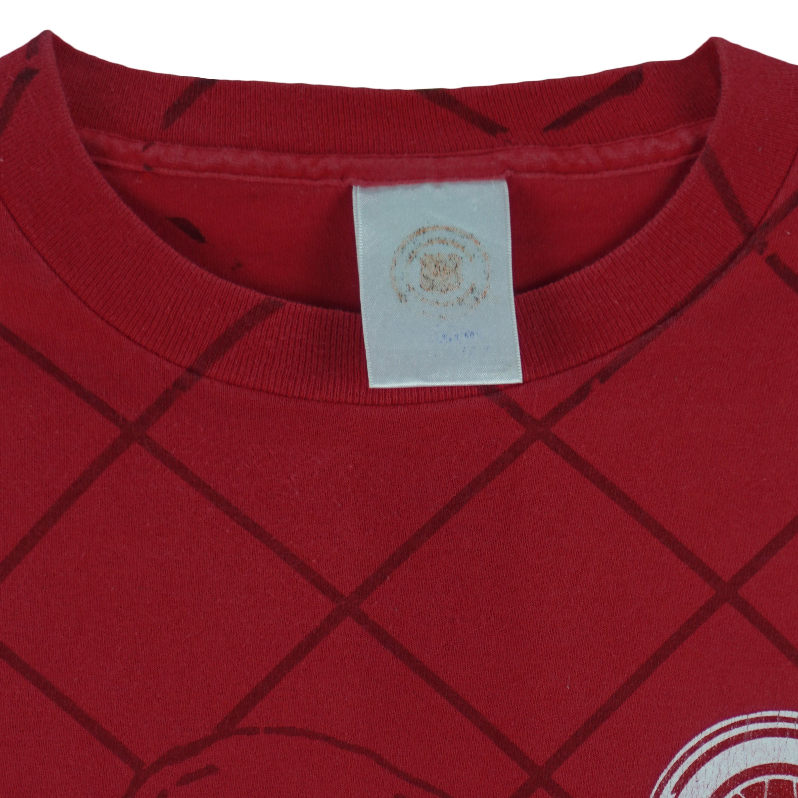 NHL Detroit Red Wings Goalie All Over Print T-Shirt 1990s Size US XL / EU 56 / 4 - 4 Thumbnail