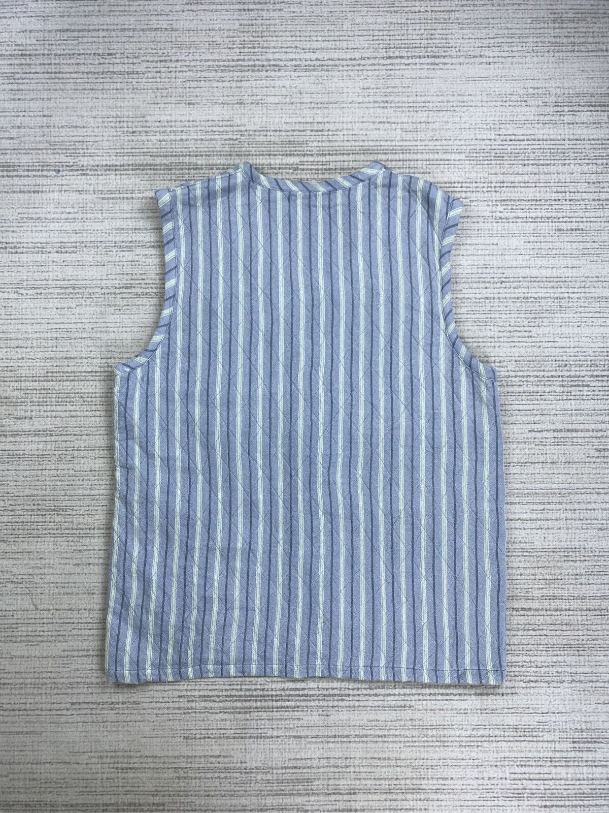 Gianni Valentino × Vintage Vintage Gianni Valentino Embroidery Logo Stripe Vest Size US M / EU 48-50 / 2 - 2 Thumbnail