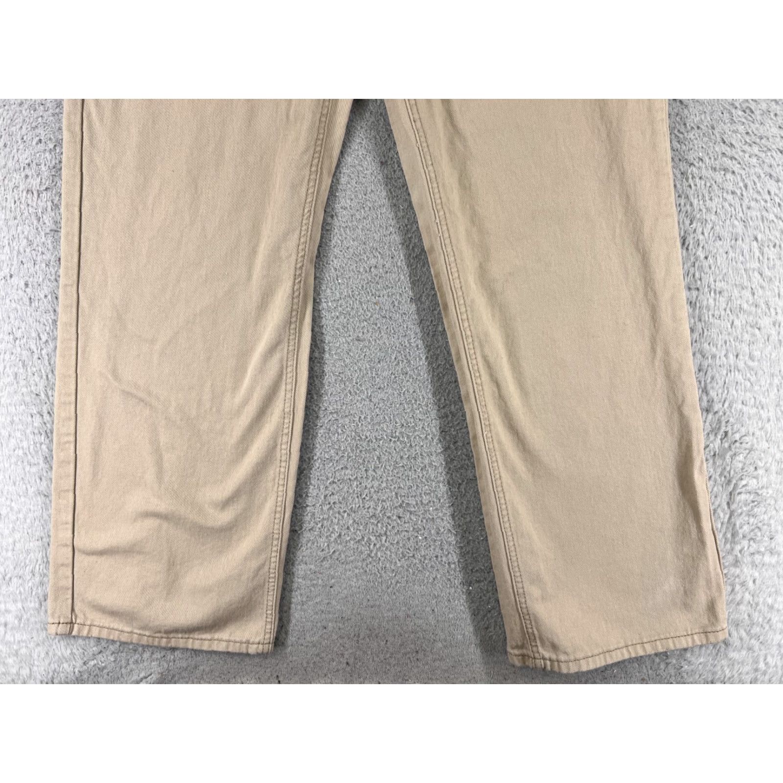 Shein SheIn Jeans Women 28 Beige Denim Wide-Leg Cotton Blend 28x30 Distressed 5-Pocket Design Button Zipper Size 28" / US 6 / IT 42 - 2 Thumbnail