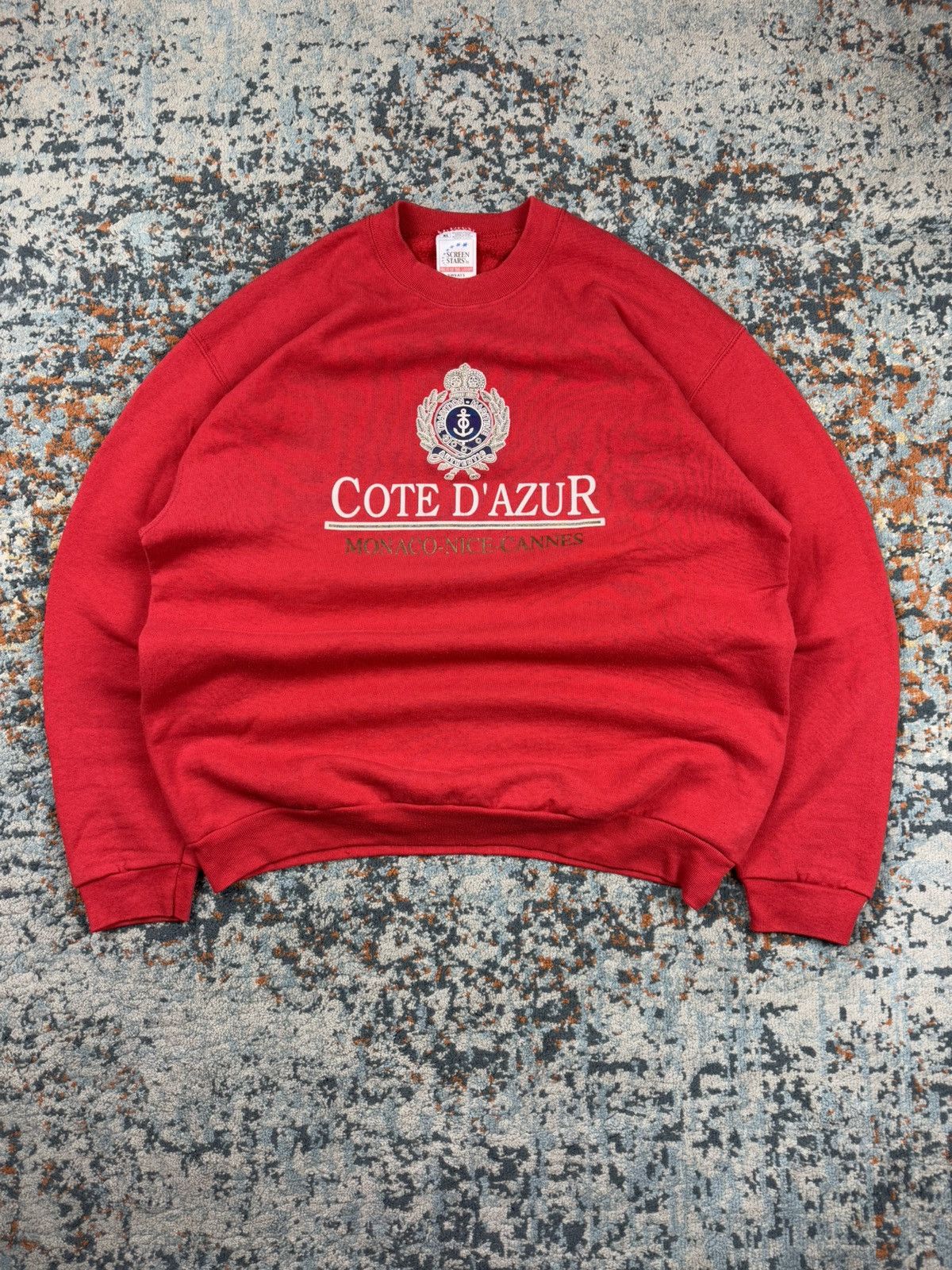 Other × Vintage Vintage 90s Côte d’Azur azure coast graphic sweatshirt Size US XL / EU 56 / 4 - 1 Thumbnail
