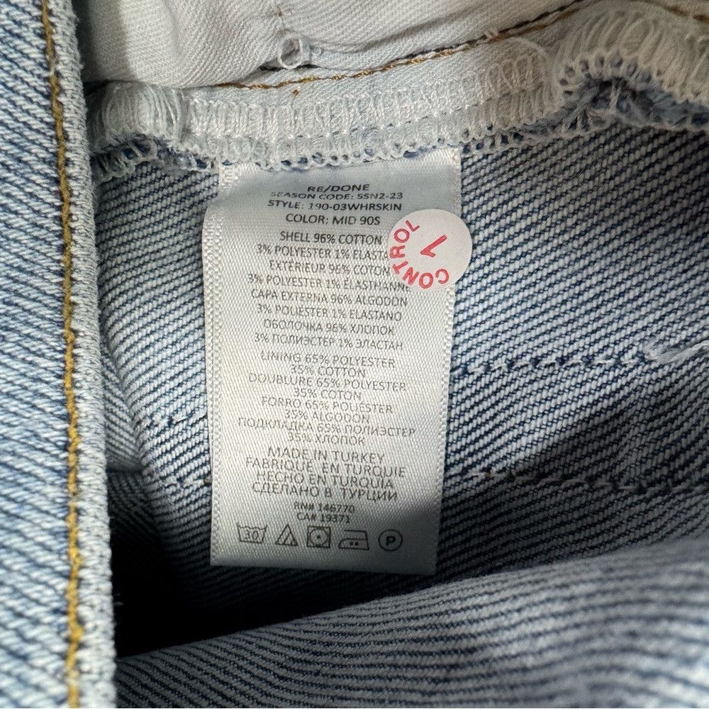 RE/DONE NWT New $275 RE/DONE High Rise Skinny Mid 90s Wash Jeans Si Size 25" / US 0 / IT 36 - 8 Thumbnail
