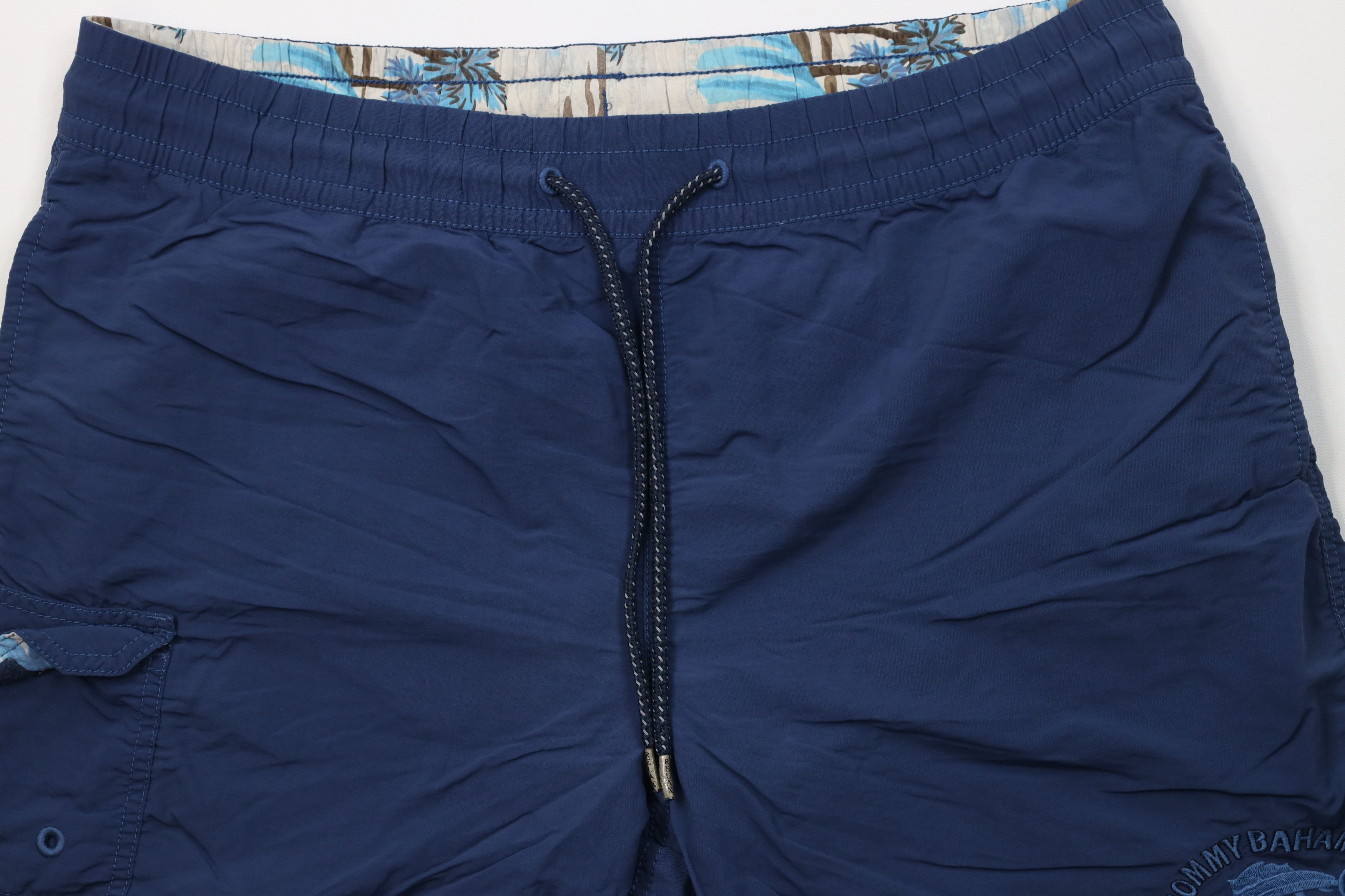 Tommy Bahama AS IS Tommy Bahama Relax Spell Out Lined Shorts Swim Trunks Size US 32 / EU 48 - 3 Thumbnail