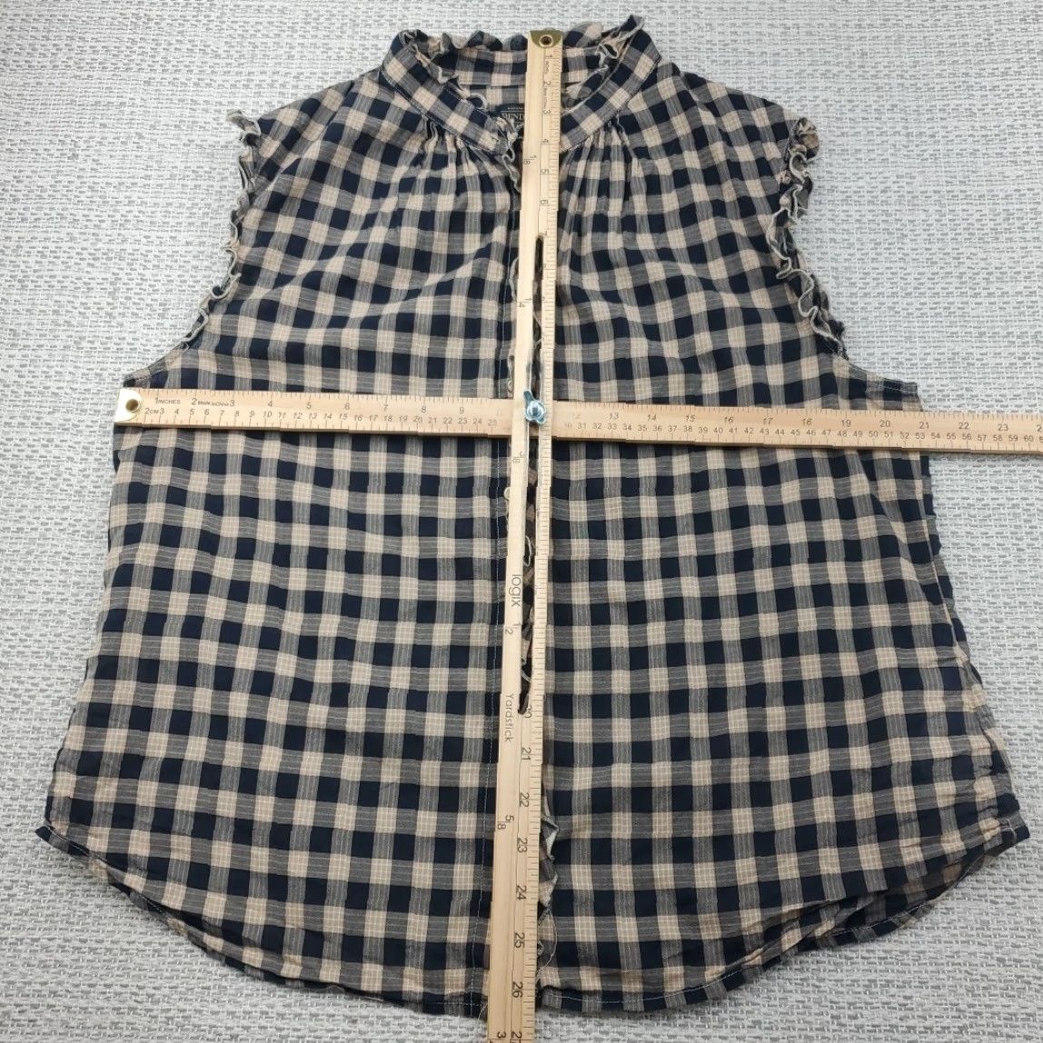Pendleton Pendleton Womens XS Sleeveless Button-Up Shirt Top Plaid Western Country Casual Size XS / US 0-2 / IT 36-38 - 5 Thumbnail