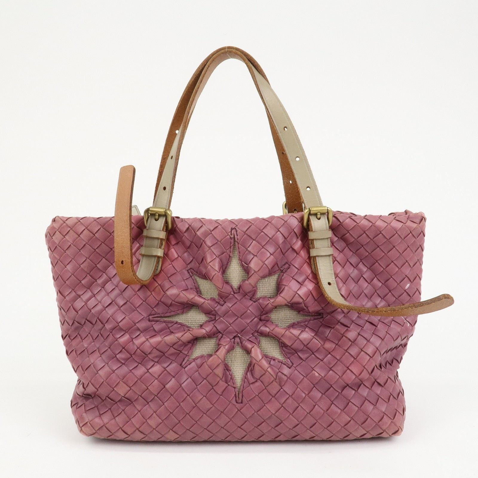 Bottega Veneta Bottega Veneta Intrecciato Lambskin Tote Pink Size ONE SIZE - 2 Thumbnail