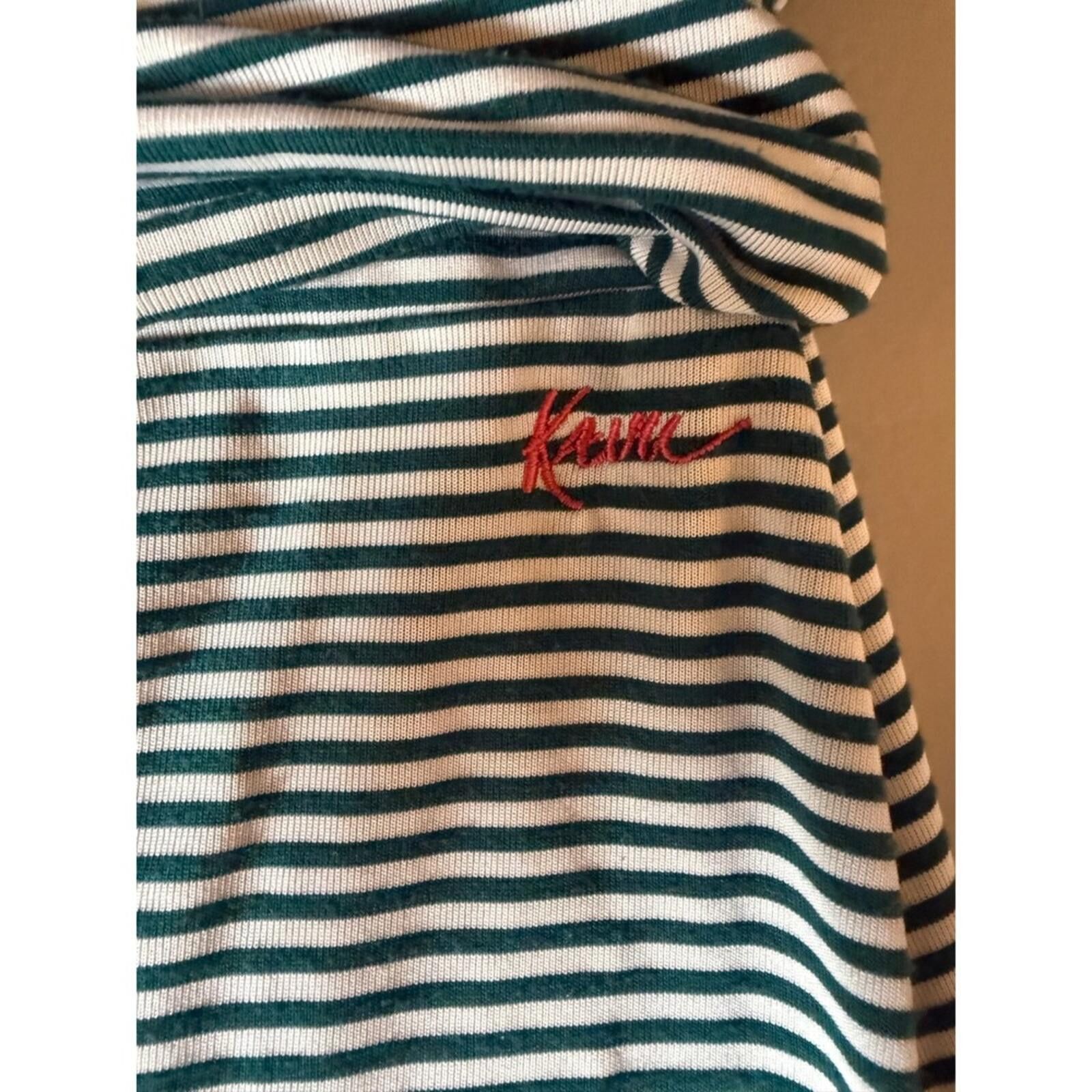 KAVU KAVU Womens Green White Striped Fold Over Maxi Skirt XS Size 26" / US 2 / IT 38 - 9 Thumbnail