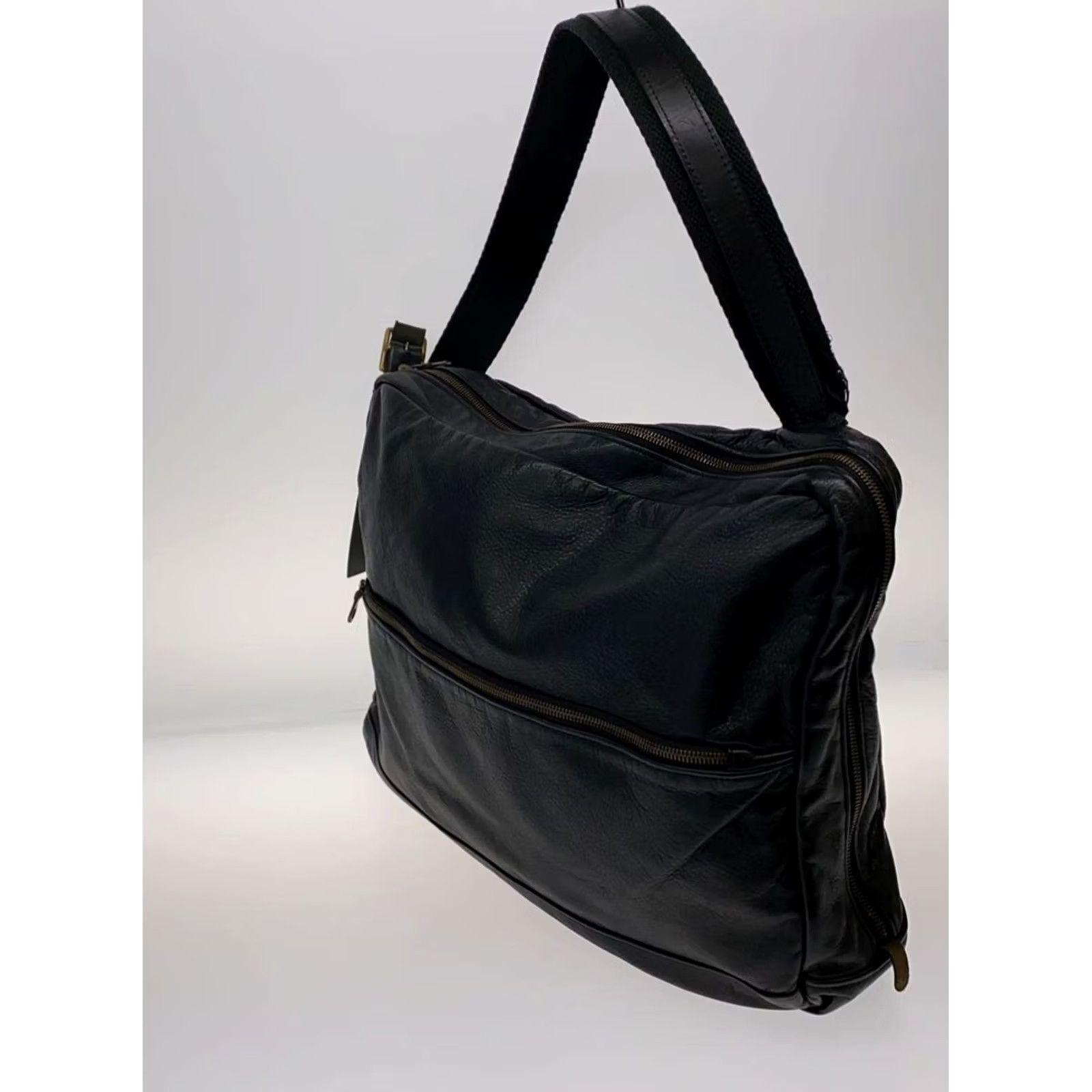 Vintage Jas-M.B. Shoulder Bag Leather Black Size ONE SIZE - 2 Thumbnail