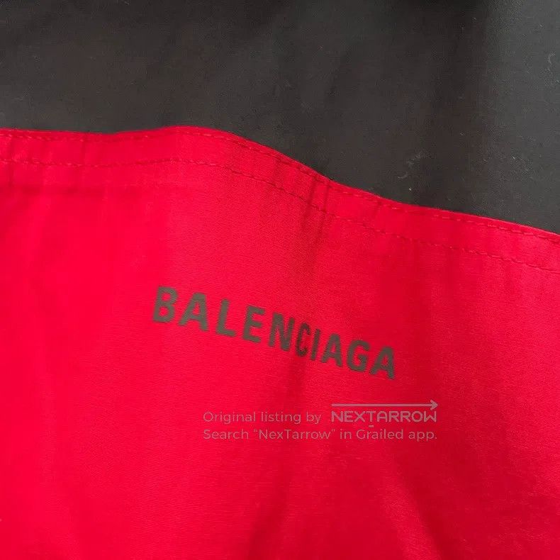 Balenciaga Balenciaga Black and Red Printed Logo School Jacket Size US S / EU 44-46 / 1 - 2 Thumbnail