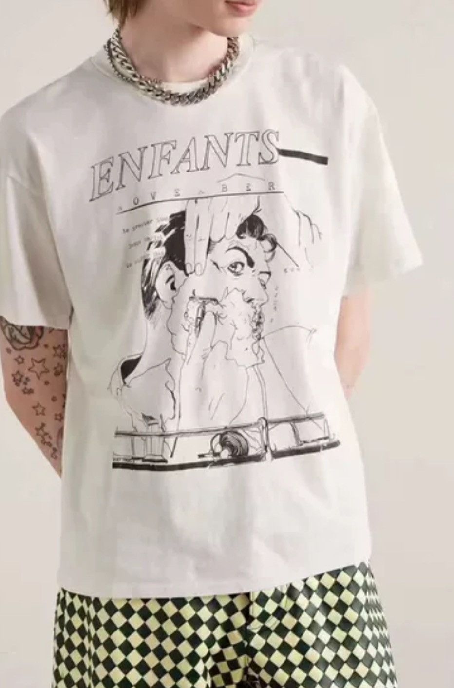 Enfants Riches Deprimes Enfants Riches Deporimes White Shaved Printed Short Sleeve Size US L / EU 52-54 / 3 - 6 Thumbnail
