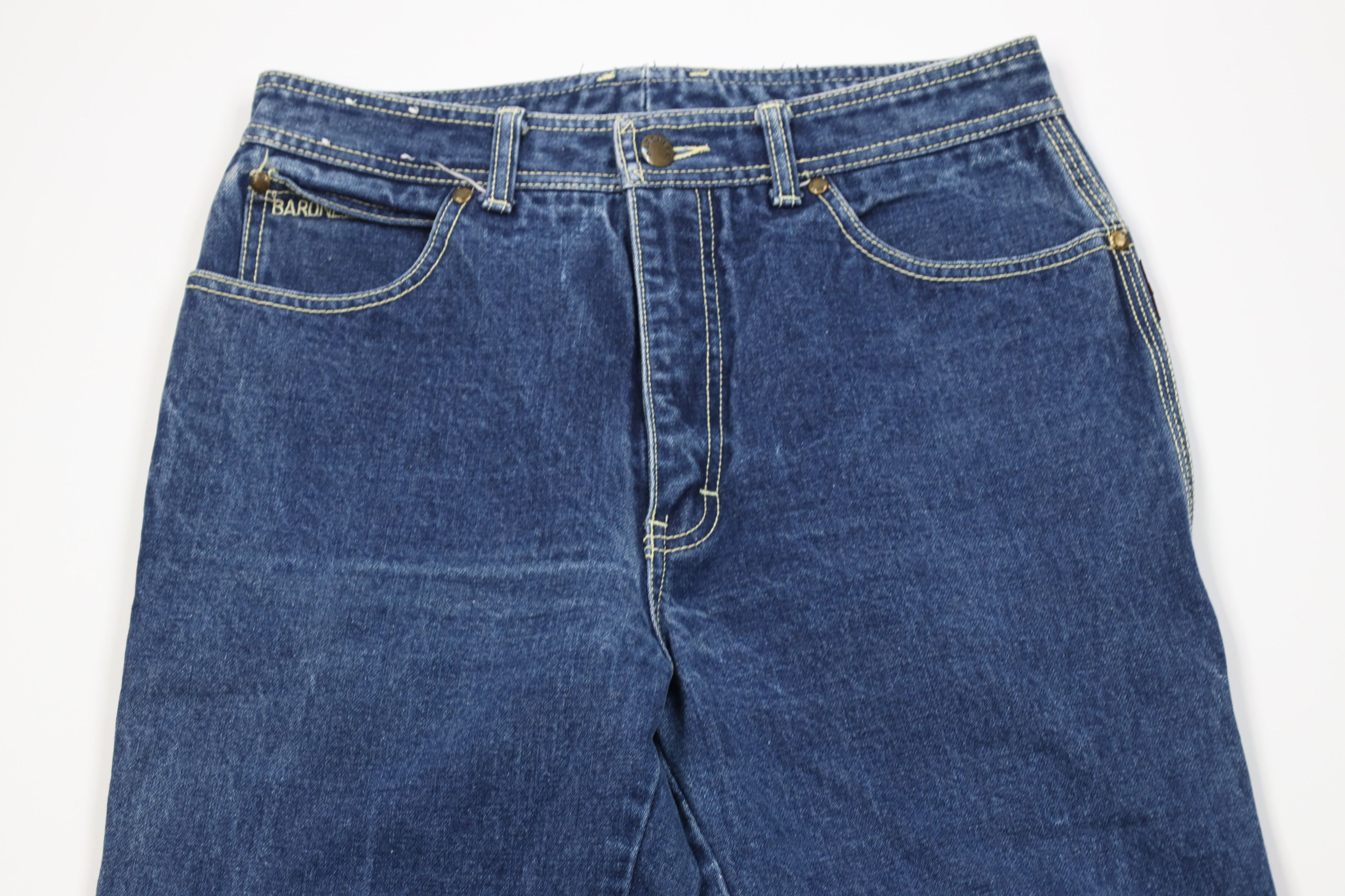 Vintage Vintage 70s 80s Streetwear Straight Leg Denim Jeans Cotton Size 28" / US 6 / IT 42 - 2 Thumbnail