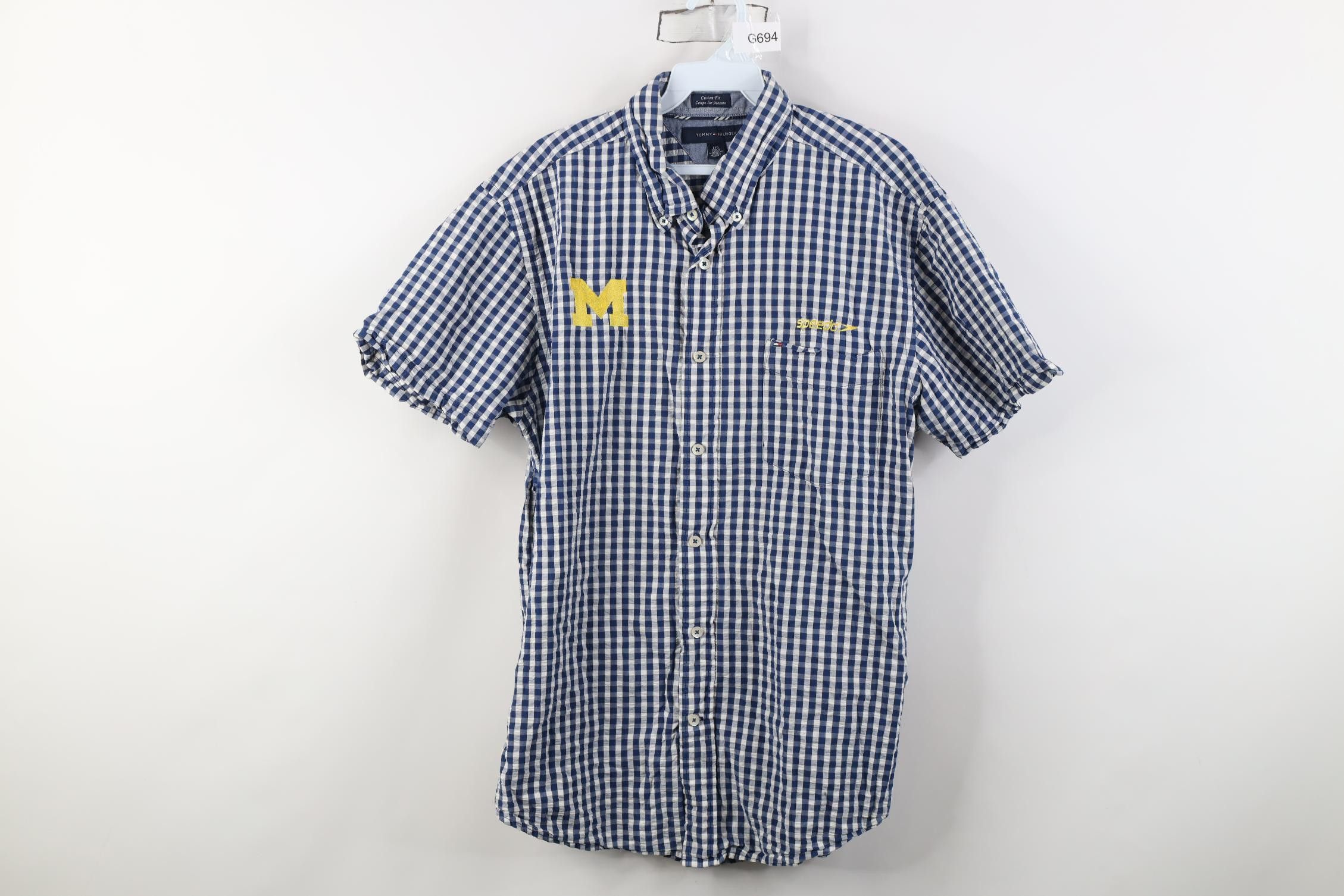 Tommy Hilfiger Tommy Hilfiger Speedo University of Michigan Button Shirt Size US L / EU 52-54 / 3 - 1 Thumbnail