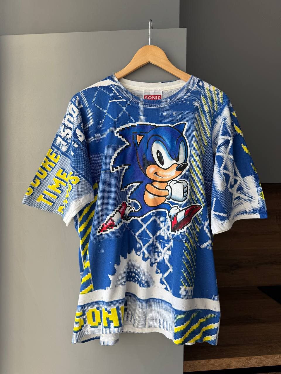 Band Tees Vintage 1991 Sonic The Hedgehog Sega Promo All Print Tee Size US L / EU 52-54 / 3 - 1 Thumbnail