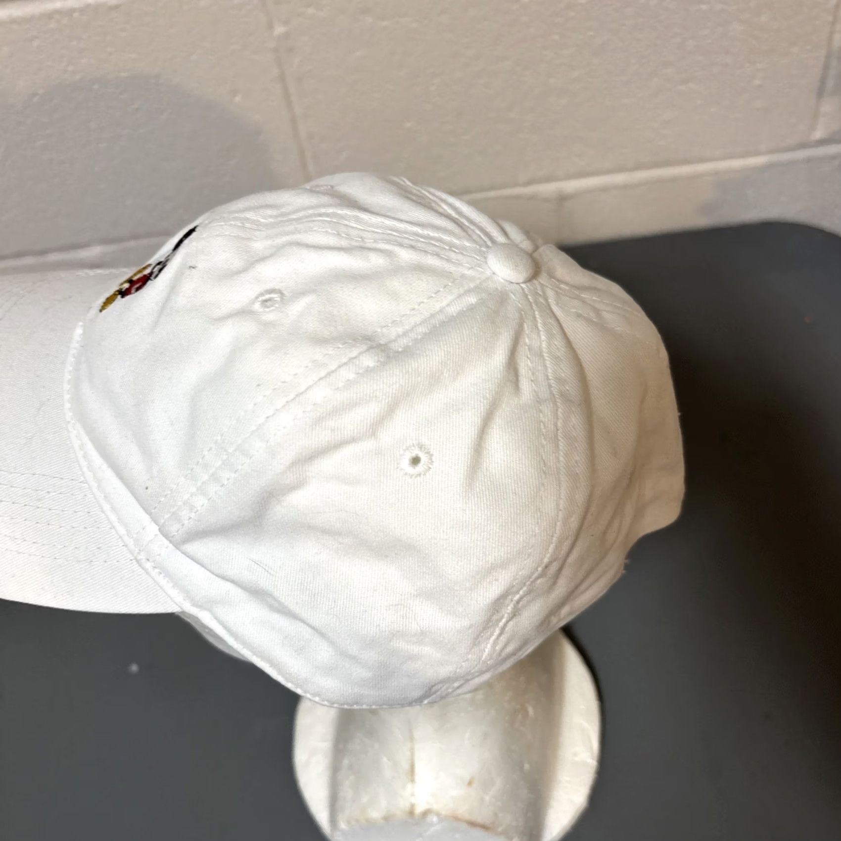 Disney Disney Mickey Mouse Strap Back Dad Hat White Cap Adjustable Adult Teen Small Size ONE SIZE - 7 Thumbnail