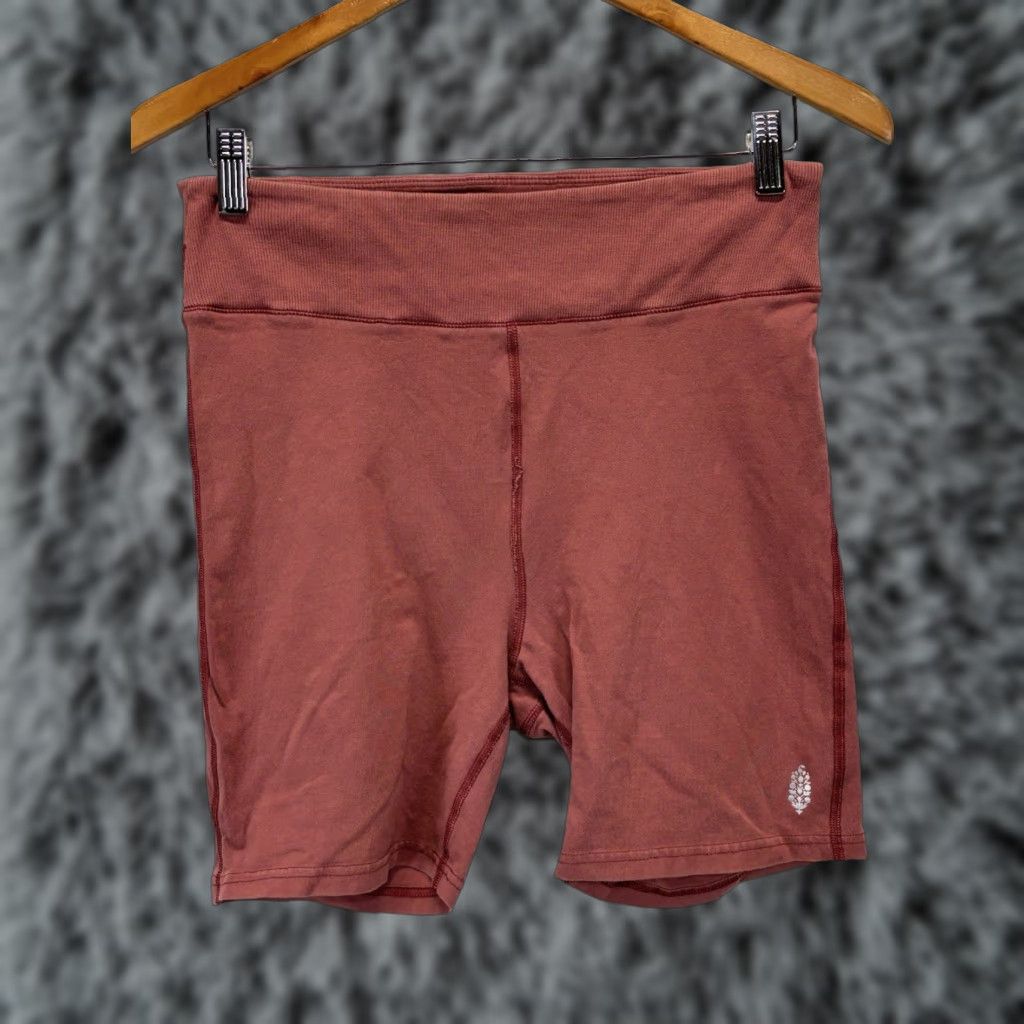 Free People Free People Movement Biker Shorts Large Women’s Mauve Stretch Soft Athleisure Size 36" / US 14 / IT 50 - 1 Thumbnail