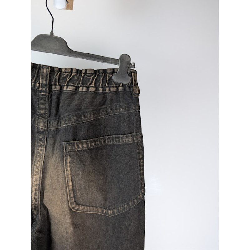 Maison MIHARA YASUHIRO o1rshd1 Amateur Sewn Wide Denim Jeans in Black Size US 32 / EU 48 - 15 Thumbnail