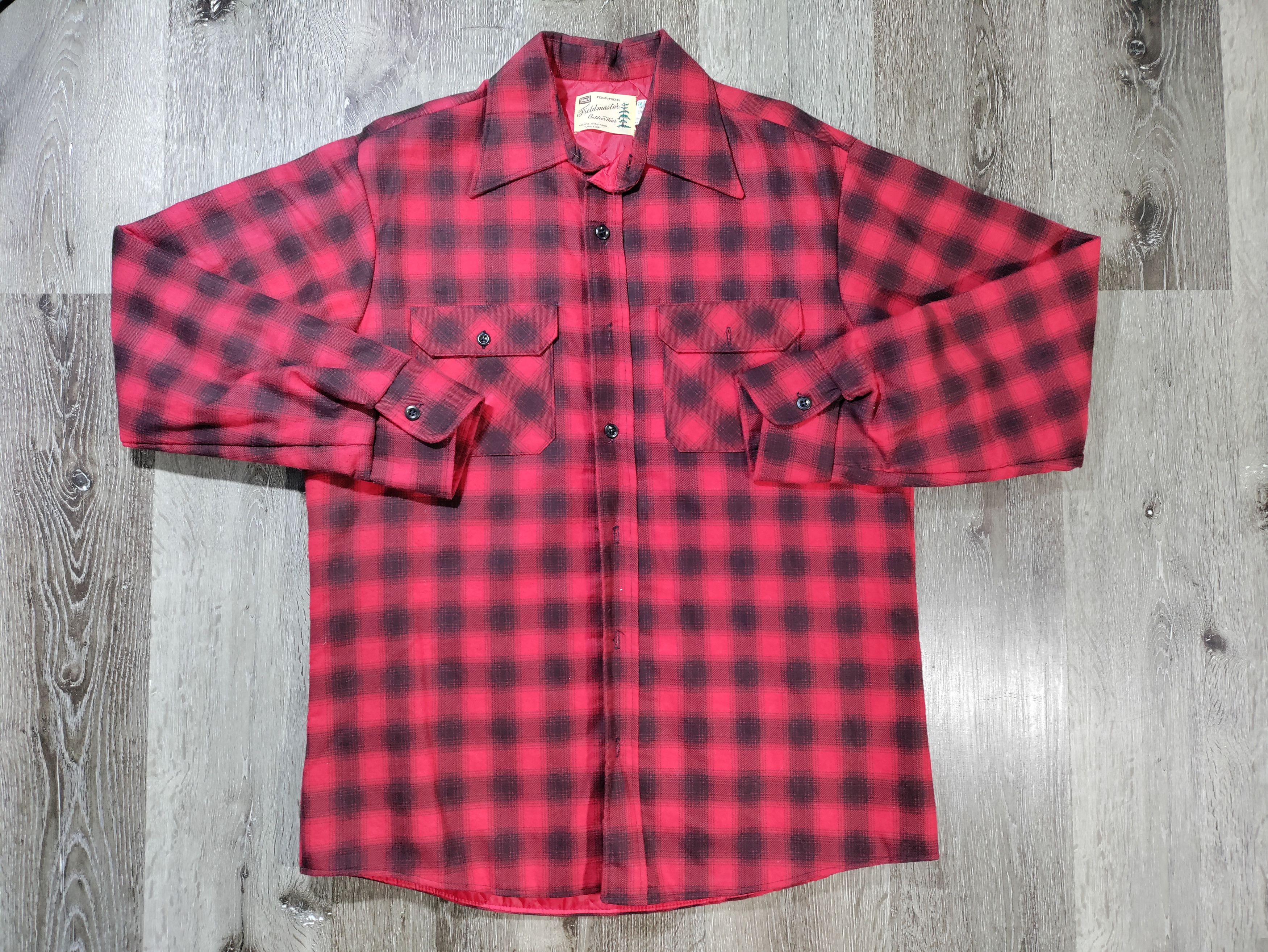 Fieldmaster Vintage Field Master Mens Flannel Shirt Jacket Size US L / EU 52-54 / 3 - 1 Thumbnail