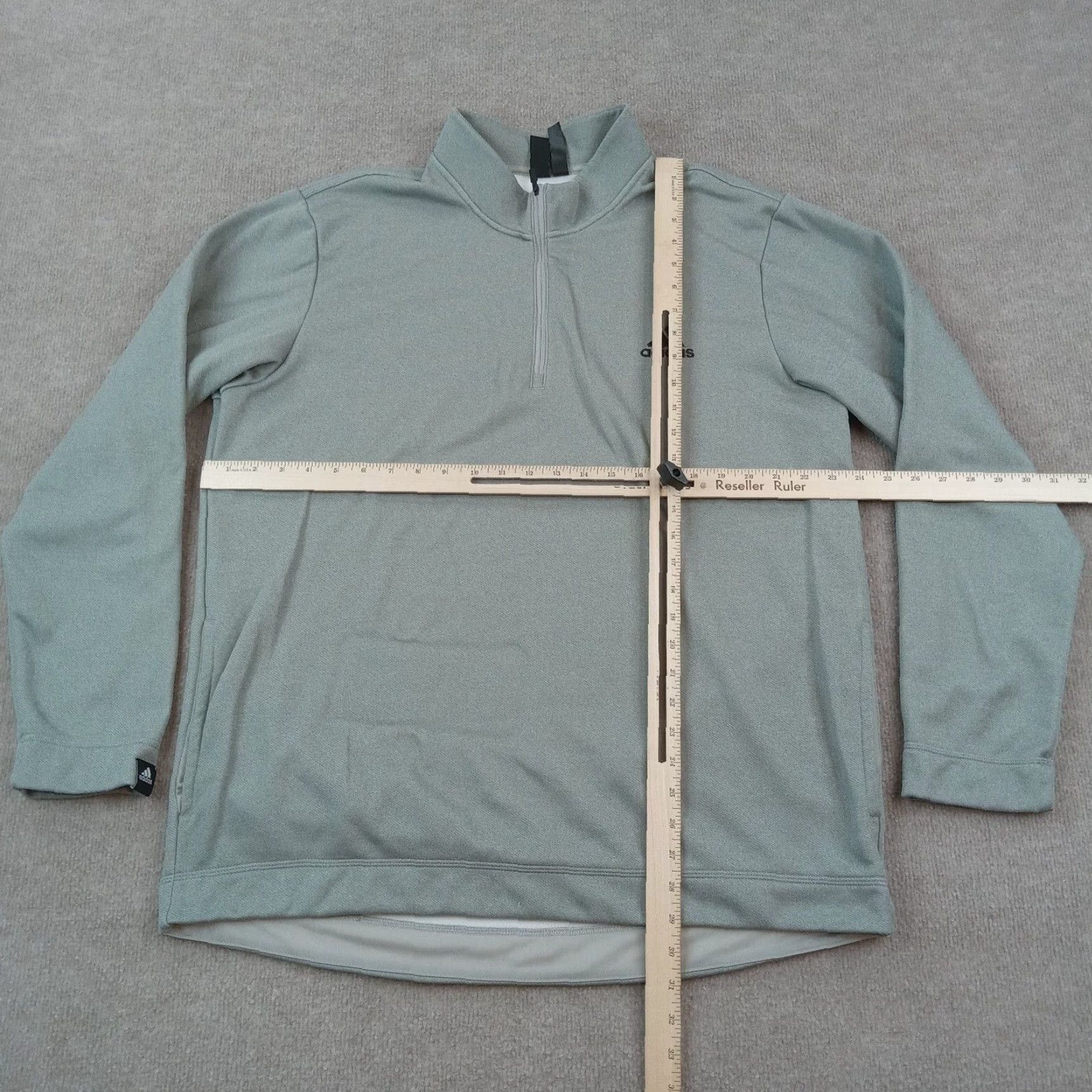 Adidas VINTAGE Adidas Sweatshirt Men's XL Gray 1/4 Zip Pullover Lightweight Mock Neck Casual Logo Outdoor Football Golf Gym Tennis Running Men Size US XL / EU 56 / 4 - 2 Thumbnail