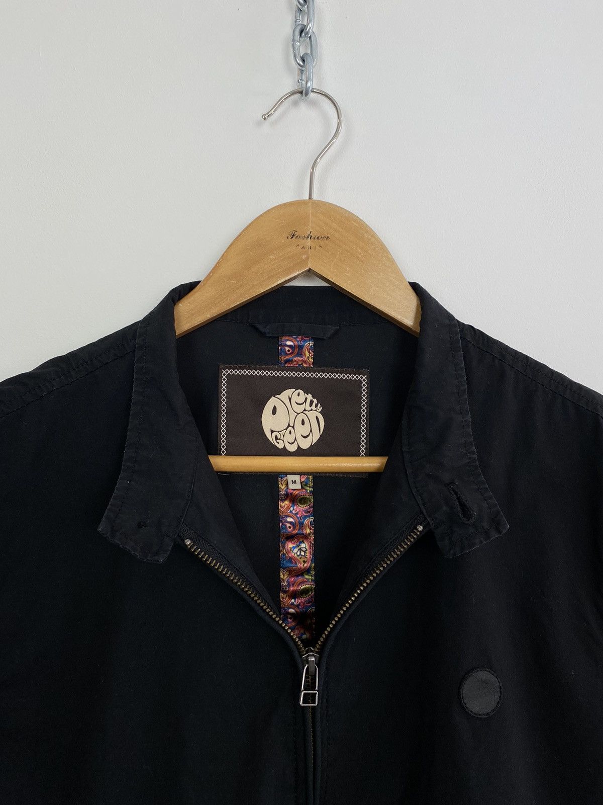 Pretty Green Pretty Green Full Zip Long Sleeve Cotton Jacket Size M Black Size US M / EU 48-50 / 2 - 10 Thumbnail