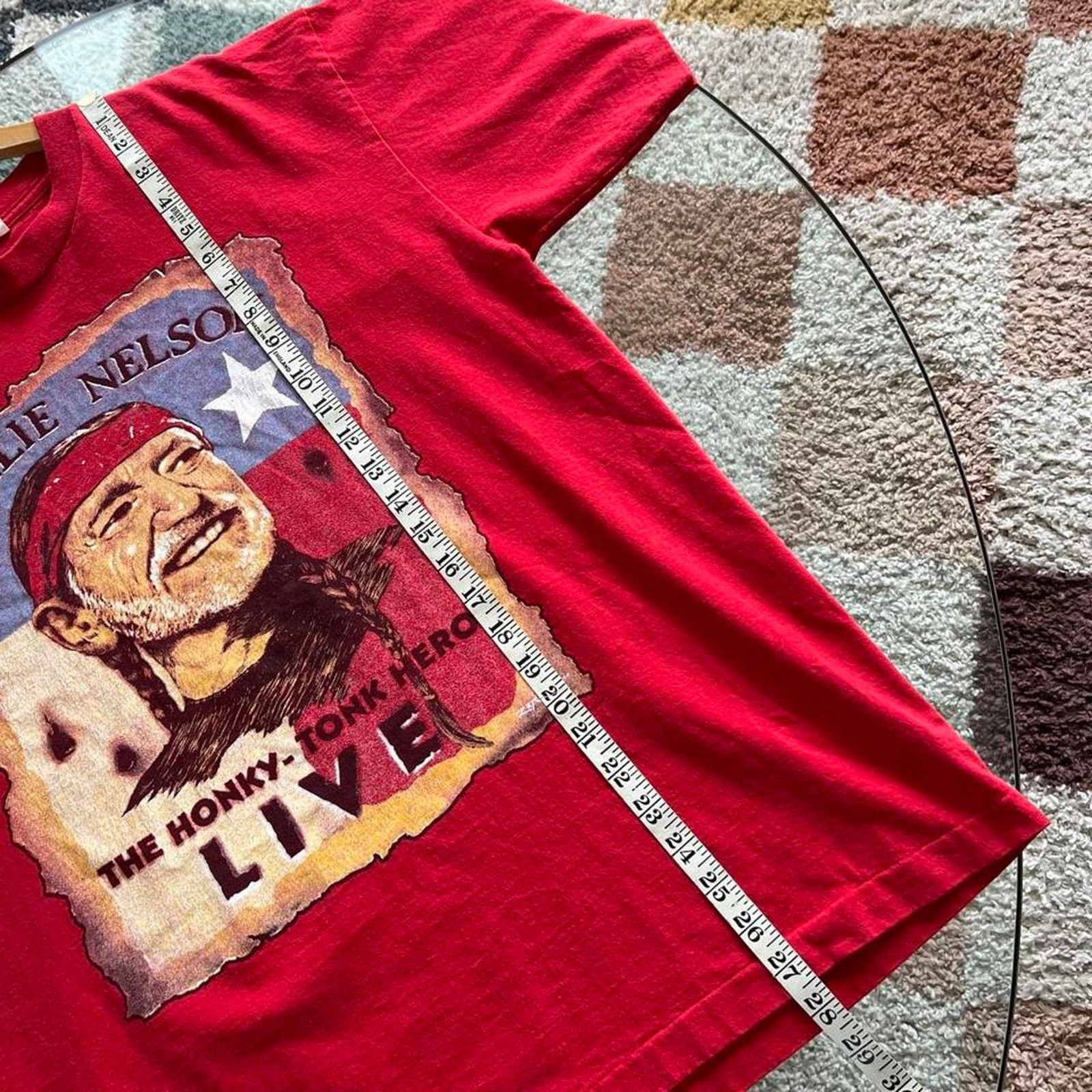 Vintage Vintage 00s Willie Nelson Tee | Honky Tonk Hero | Size L Size US L / EU 52-54 / 3 - 15 Thumbnail