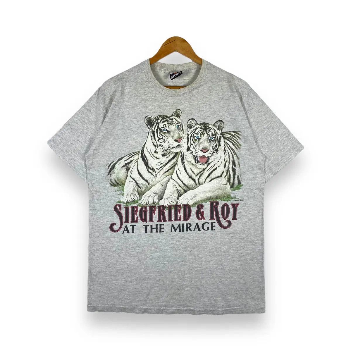 Habitat × Vintage Vintage 90's SIEGFRIED & ROY At The Mirage White Tigers Tee Size US L / EU 52-54 / 3 - 1 Thumbnail
