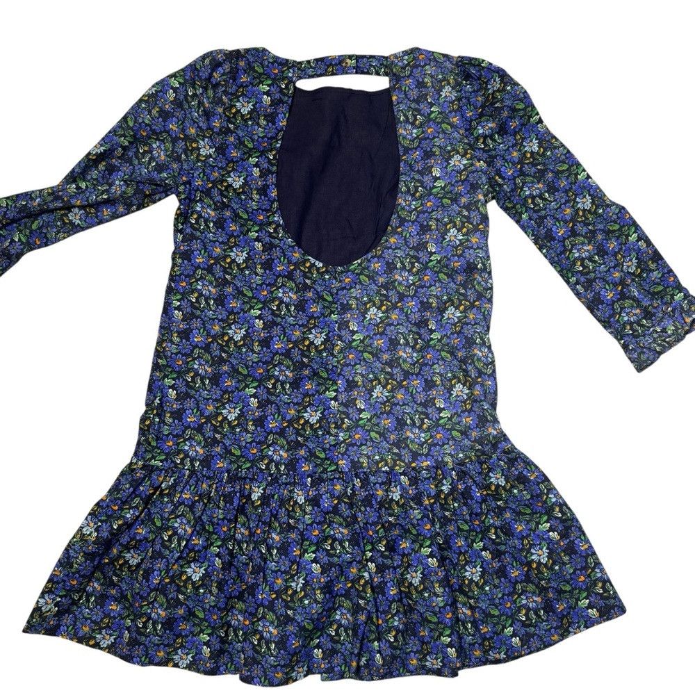 Free People New Free People The Avenue Mini Navy Combo Dress Size XS Size XS / US 0-2 / IT 36-38 - 7 Thumbnail