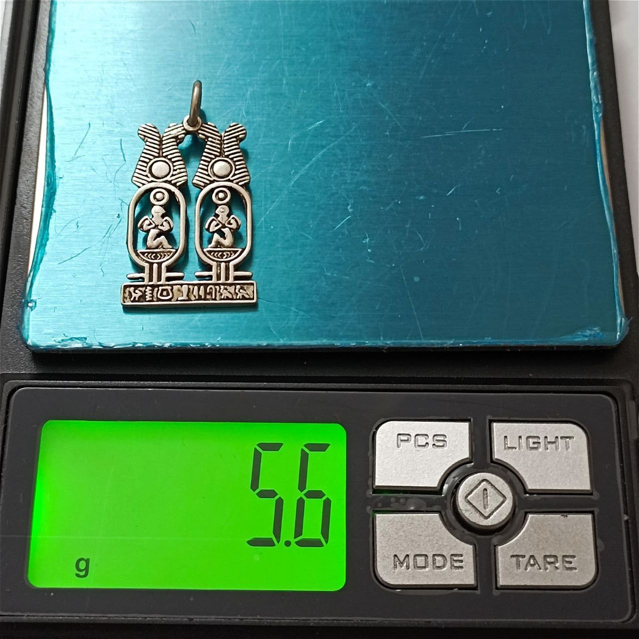 Sterling Silver Sterling silver 925 pharaoh cartouche pendant Egyptian Size ONE SIZE - 6 Thumbnail