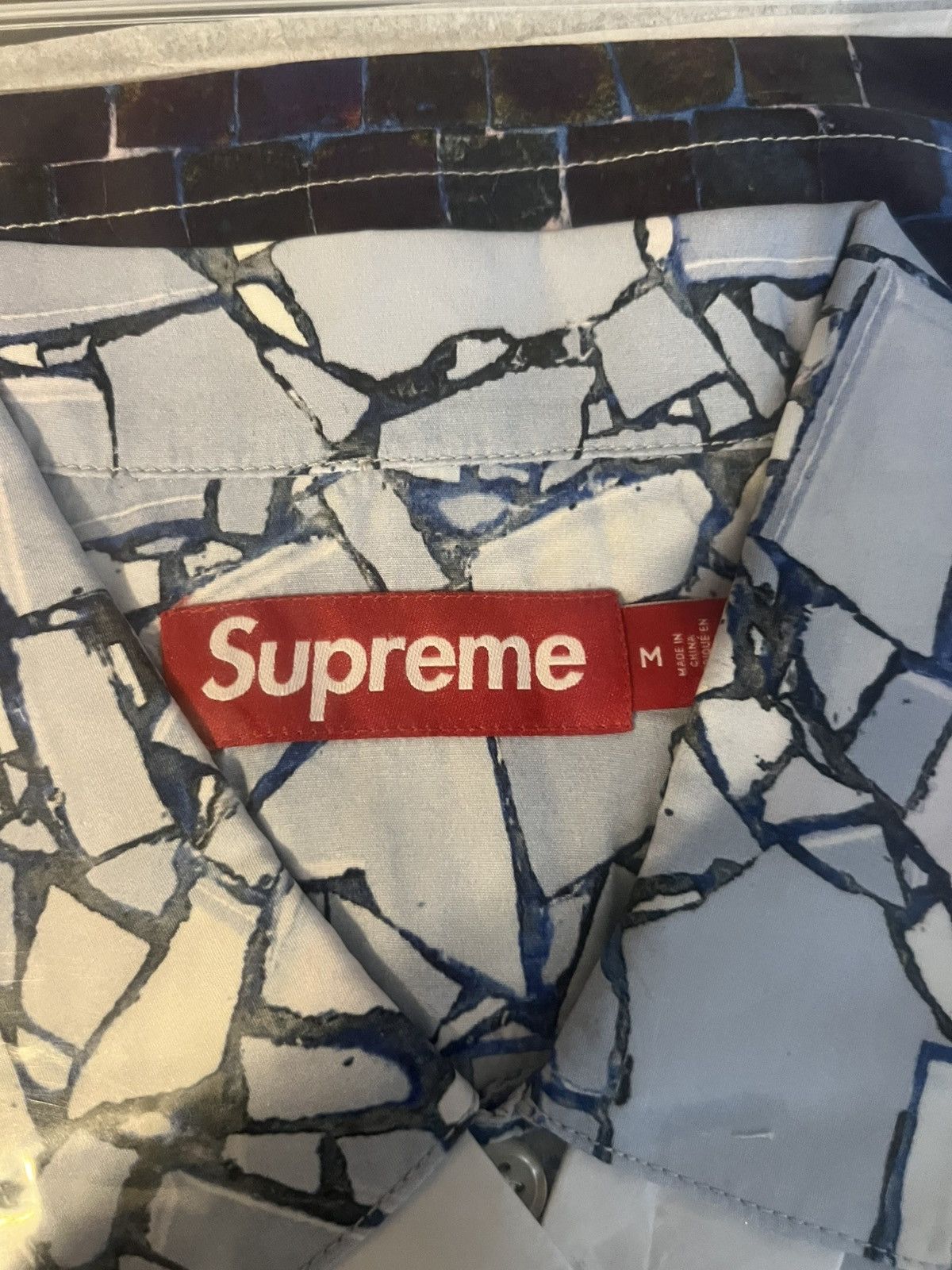 Supreme Supreme Mosaic S/S Shirt (Size Medium) Size US M / EU 48-50 / 2 - 4 Thumbnail