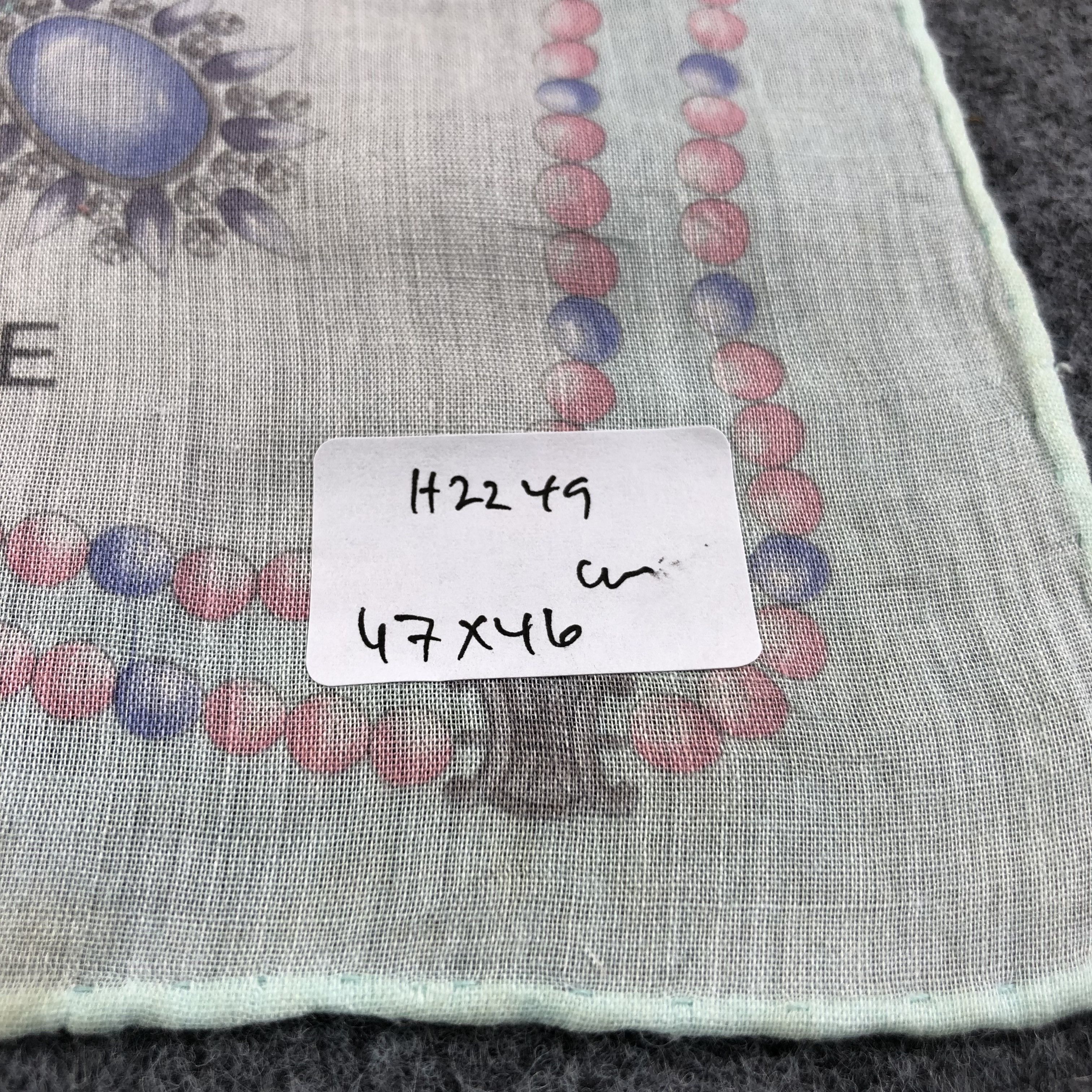 Japanese Brand Celine Hand Rolled Handkerchief Neckerchief Bandana H2249 Size ONE SIZE - 9 Thumbnail
