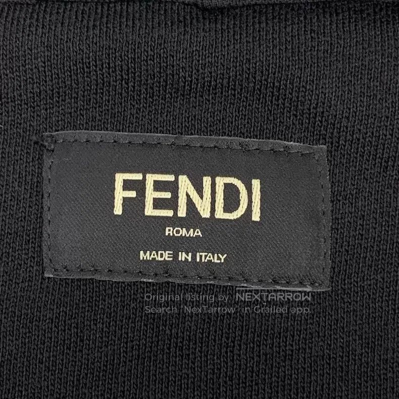 Fendi Fendi Black Wool Hooded Drawstring Long Sleeve Zipper Swea Size US S / EU 44-46 / 1 - 6 Thumbnail